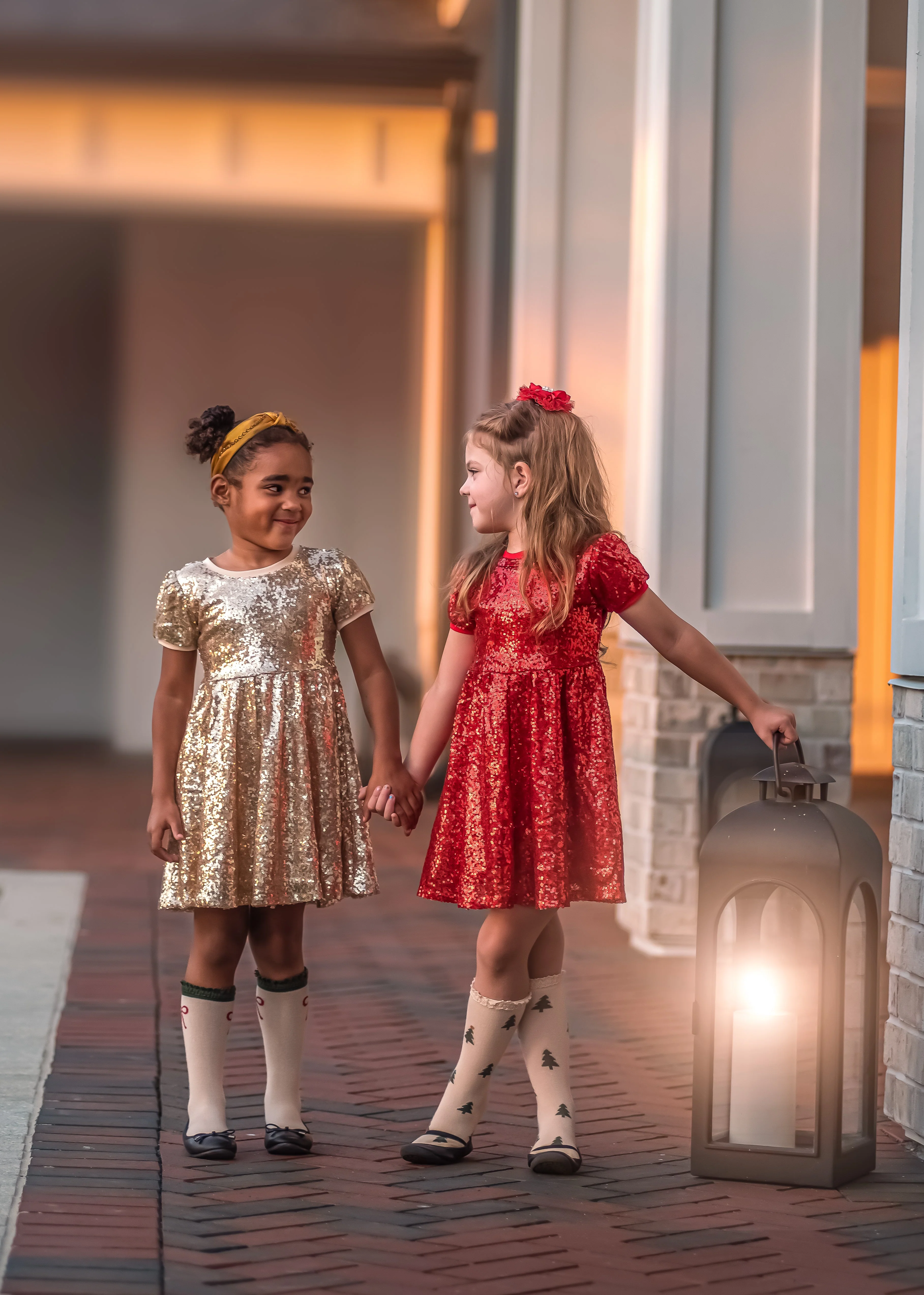 EVA GOLD SPARKLE DRESS