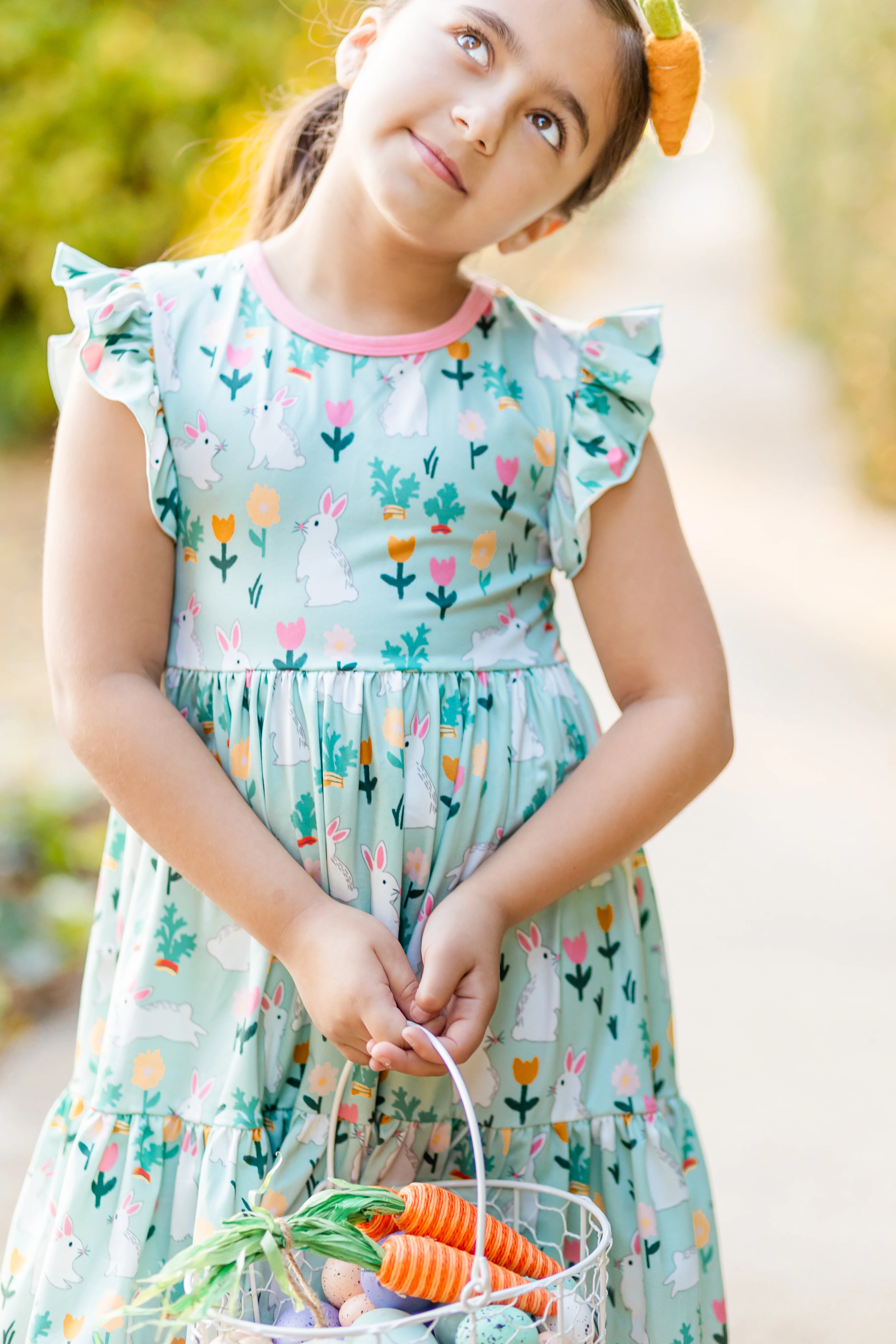 EASTER MINT BUNNY DRESS