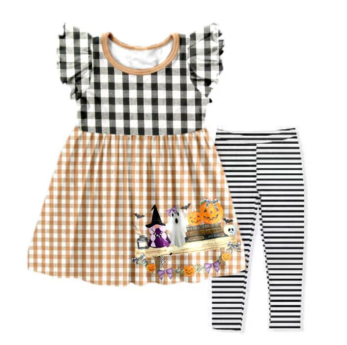 SPOOKY HALLOWEEN PUMPKIN LEGGINGS SET