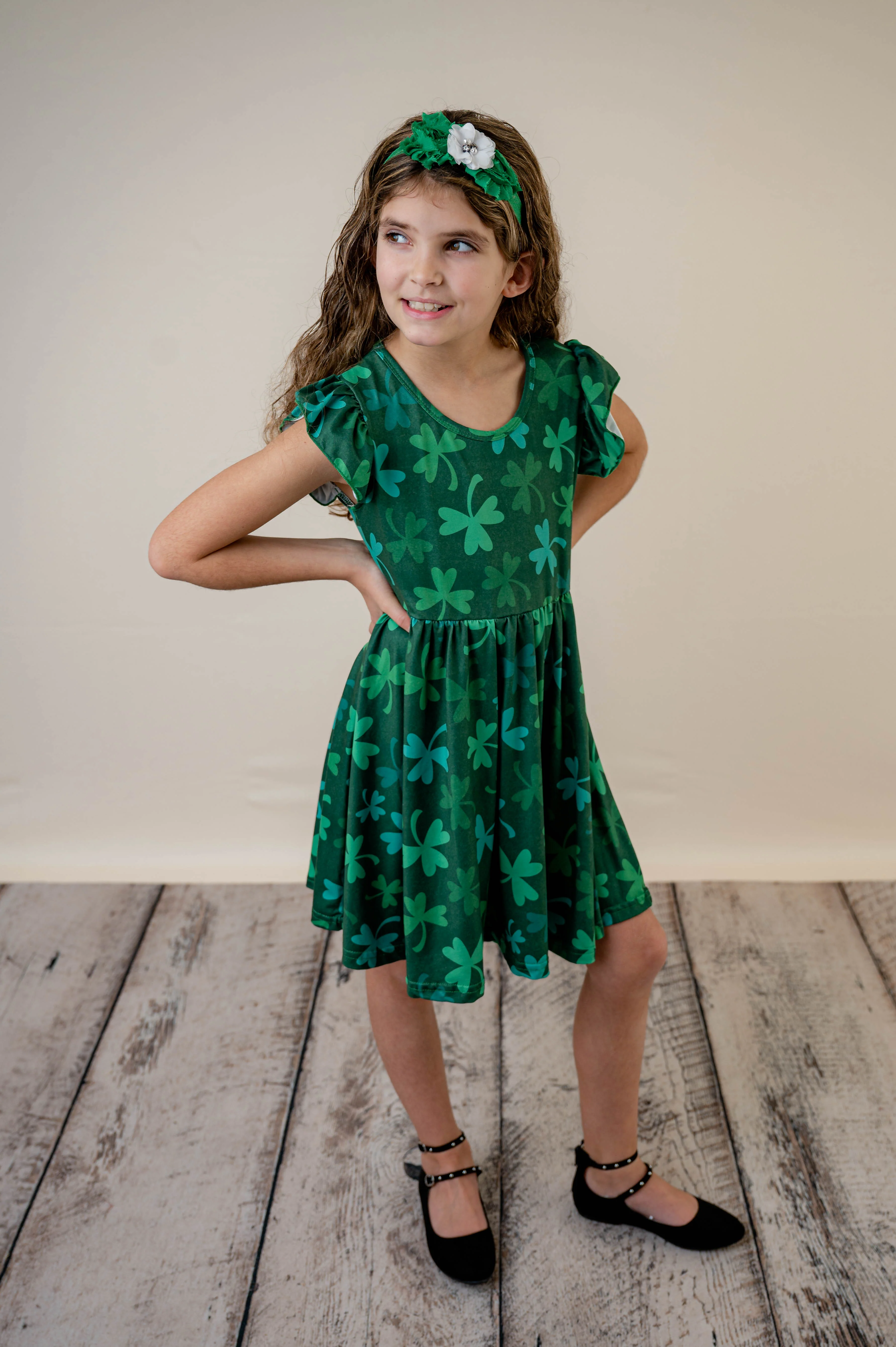 SHAMROCK TWIRL DRESS