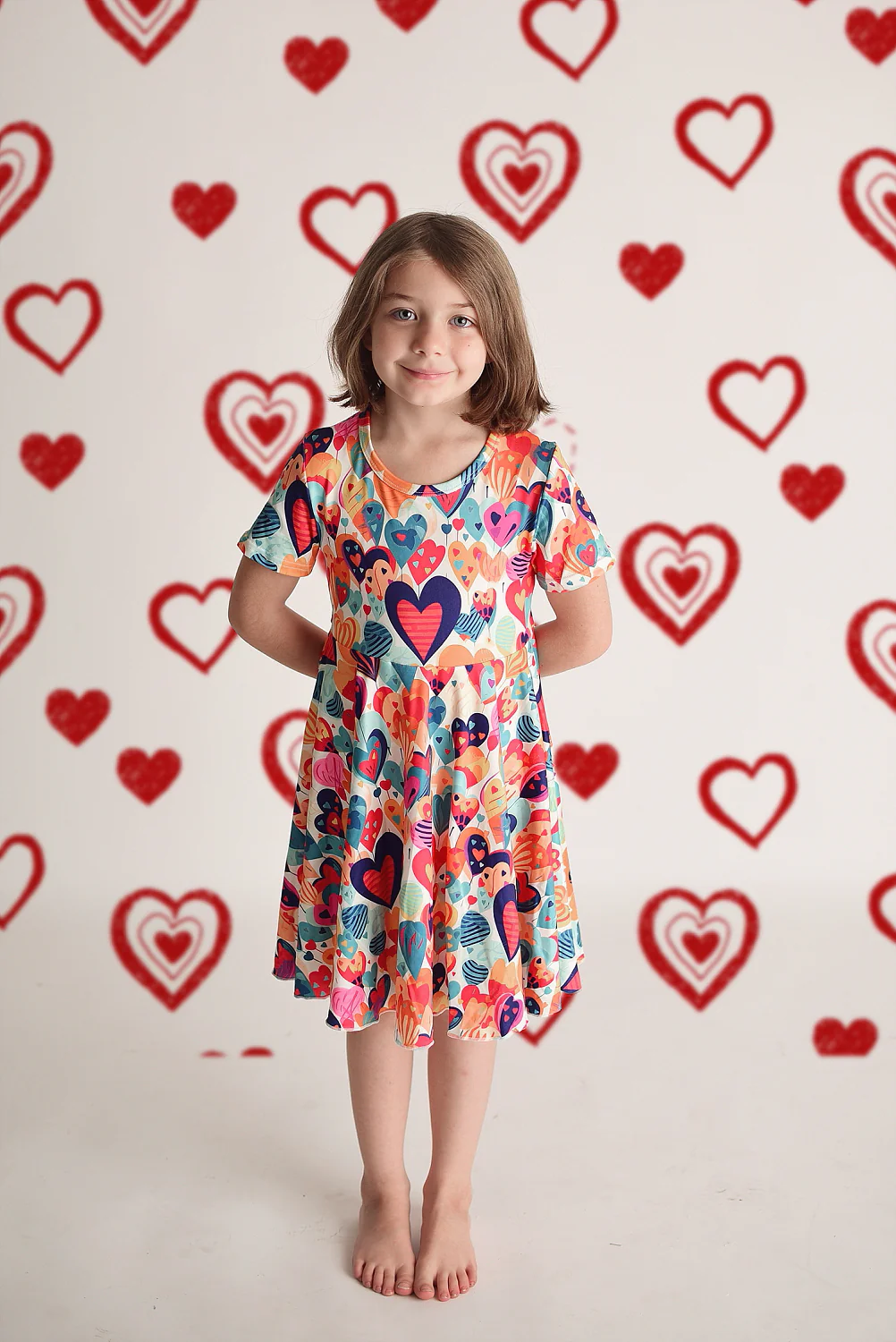 VALENTINE HEARTS TWIRLY DRESS
