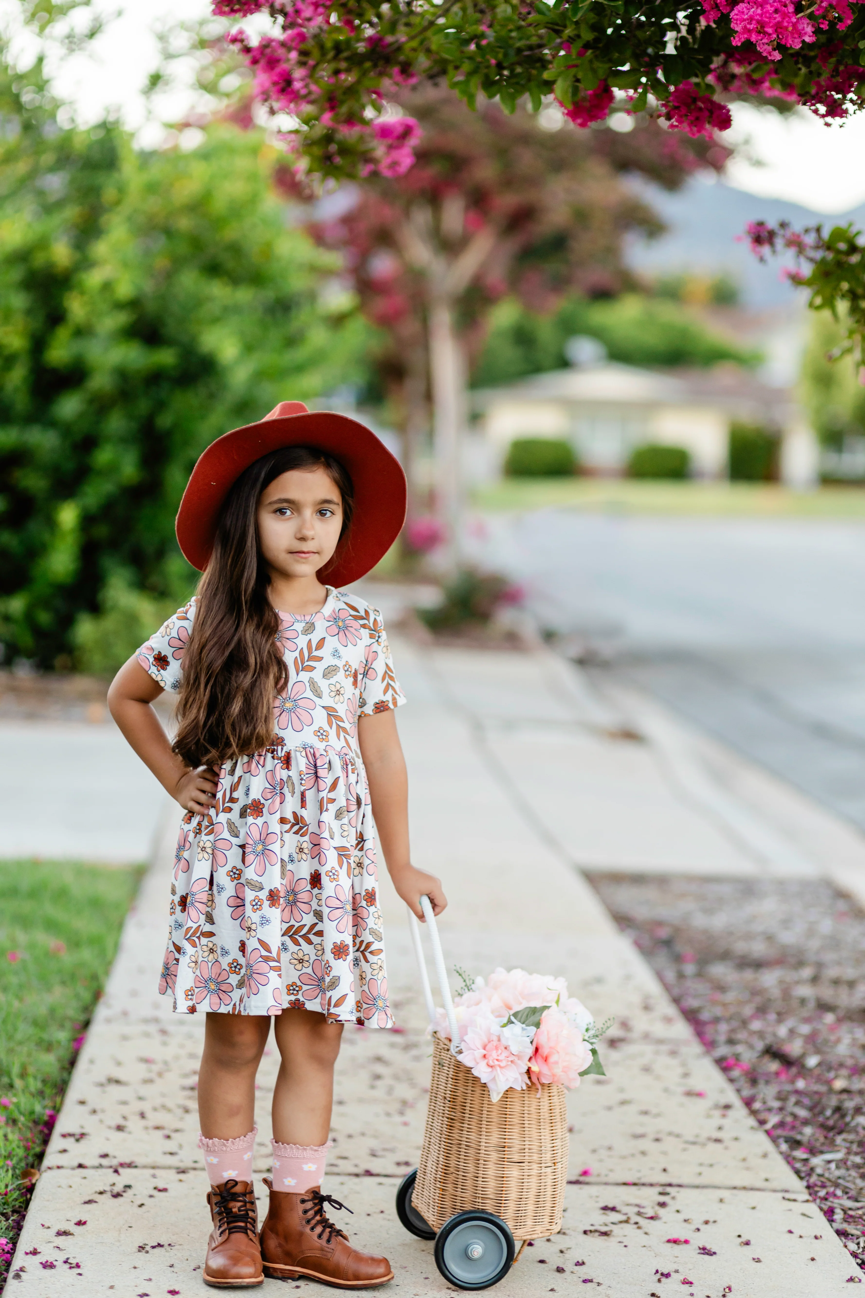 ANNA FALL FLORALS DRESS