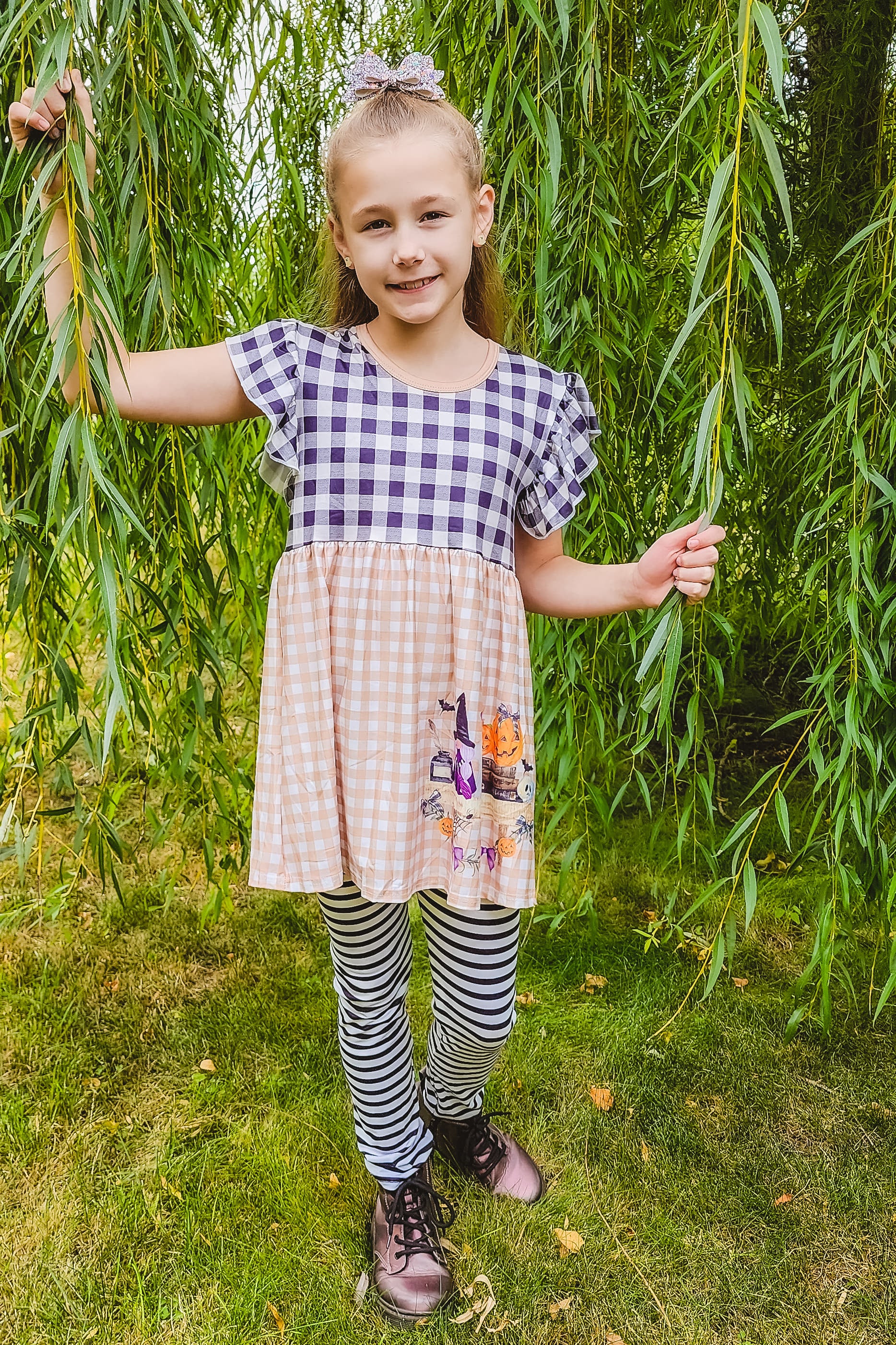 SPOOKY HALLOWEEN PUMPKIN LEGGINGS SET