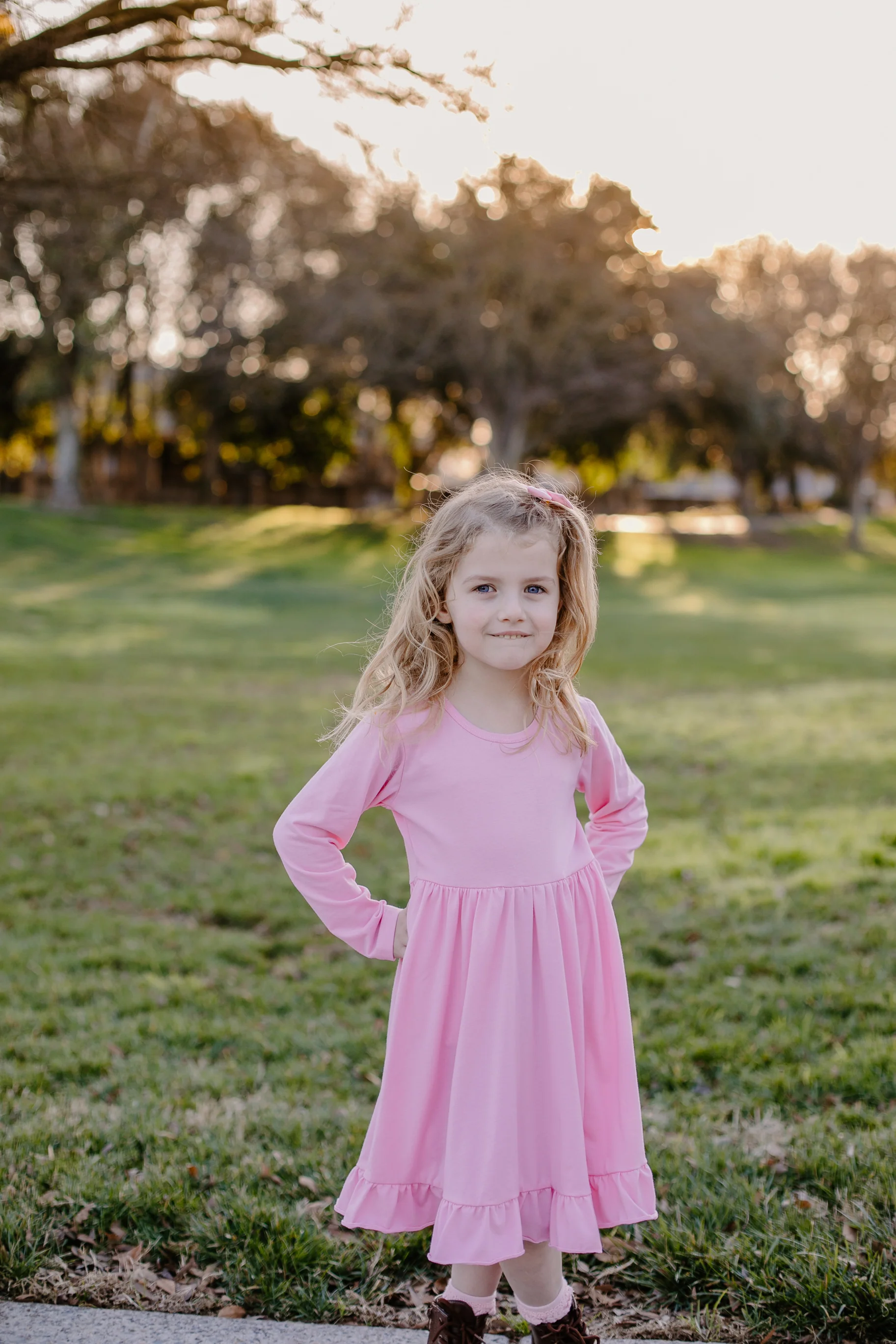 DIXIE TWIRLY DRESS - PINK