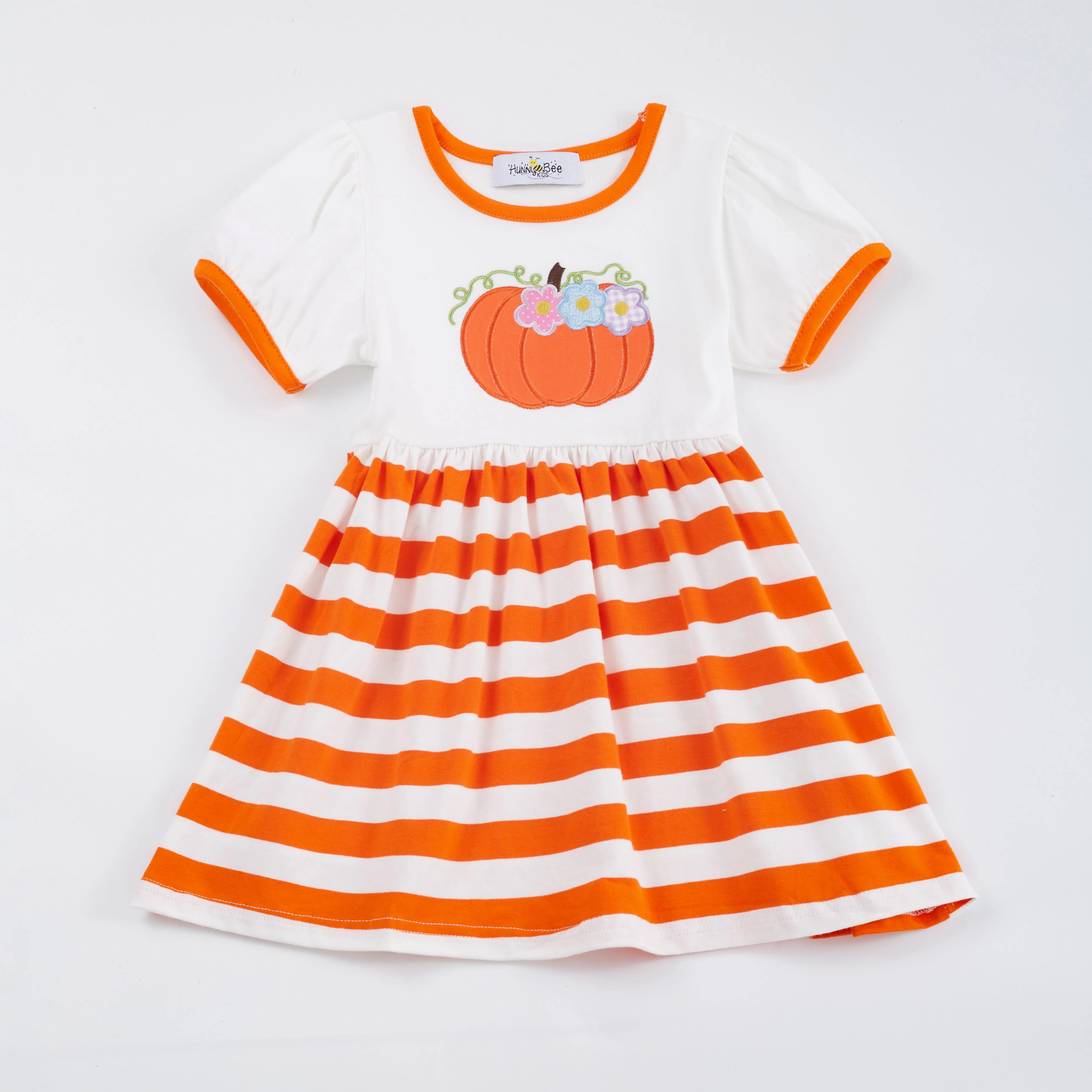 PUMPKIN STRIPE DRESS