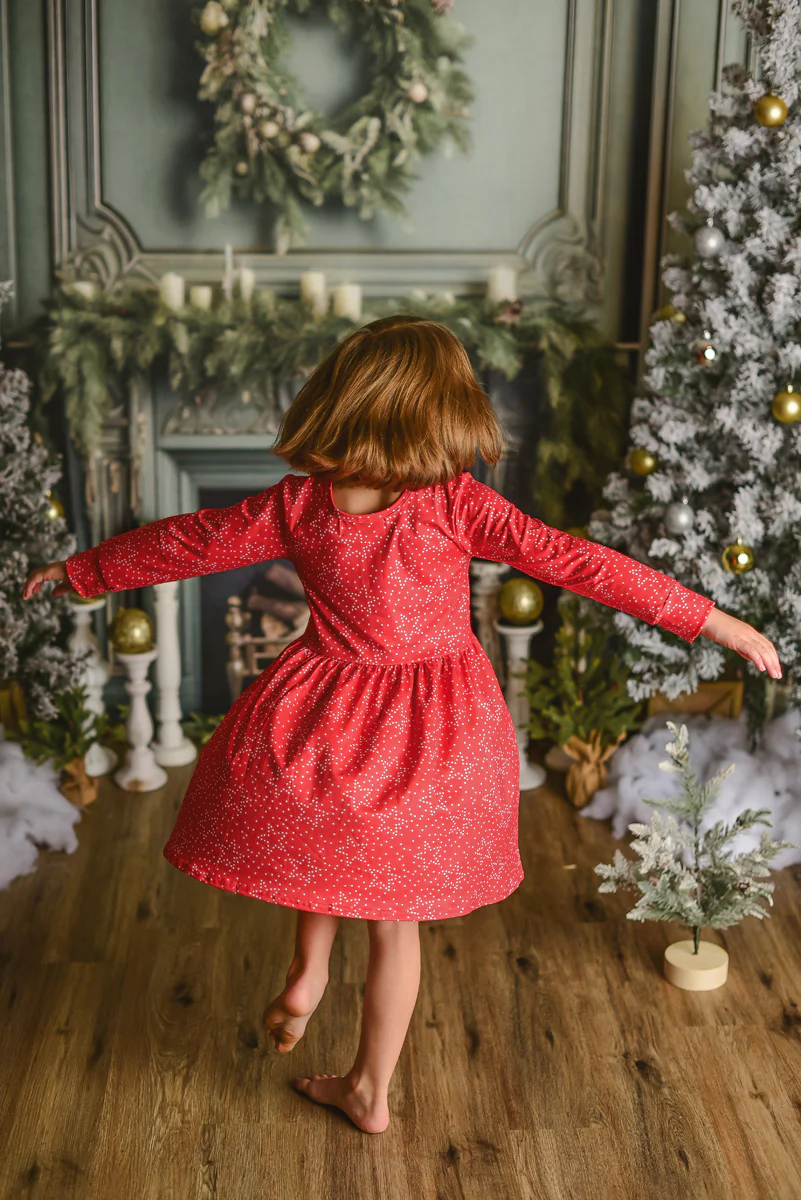 HOLIDAY STAR RED DRESS