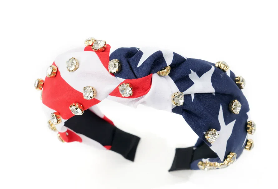 PATRIOTIC RHINESTONE HEADBAND