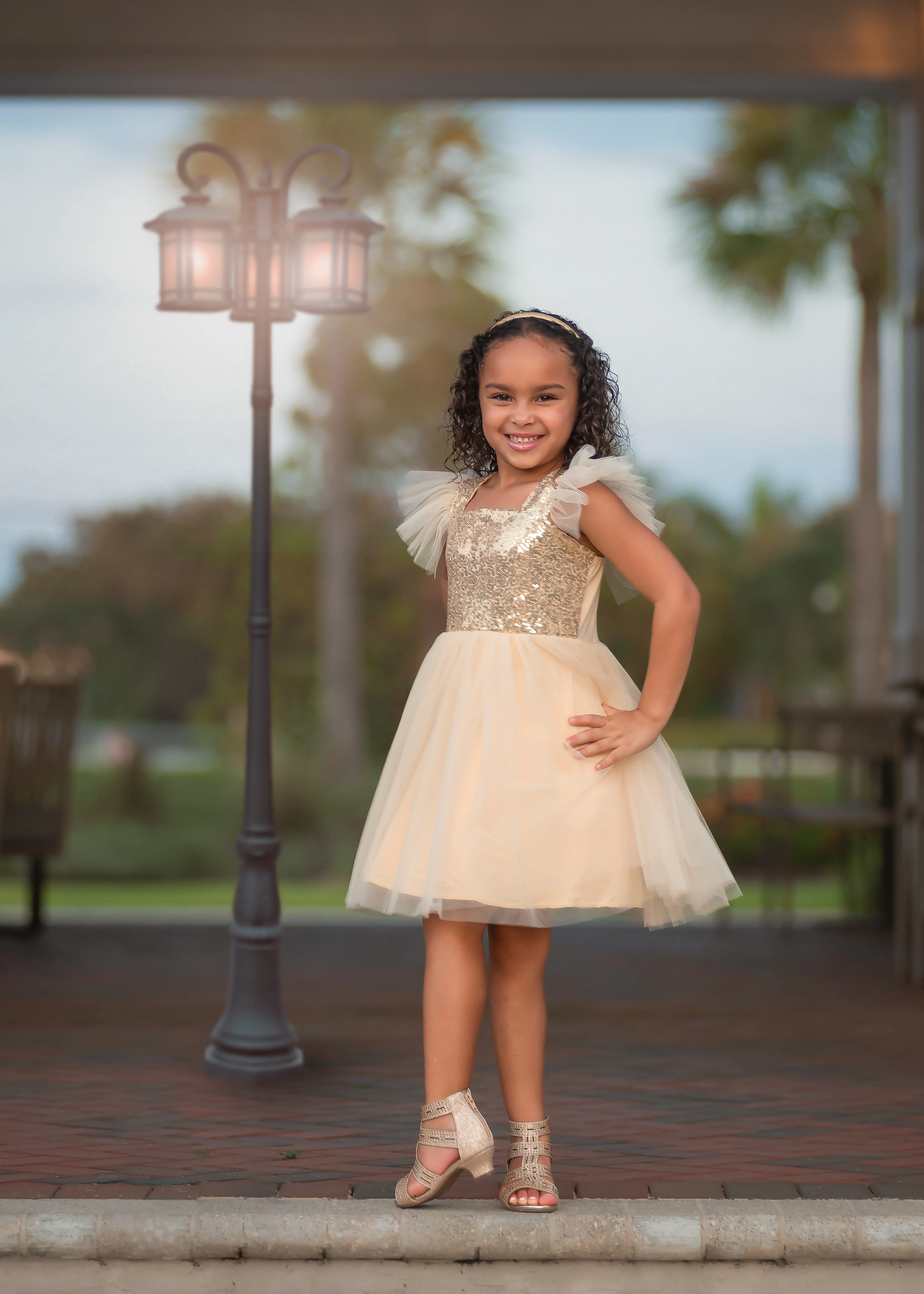 GOLD SPARKLE TUTU DRESS