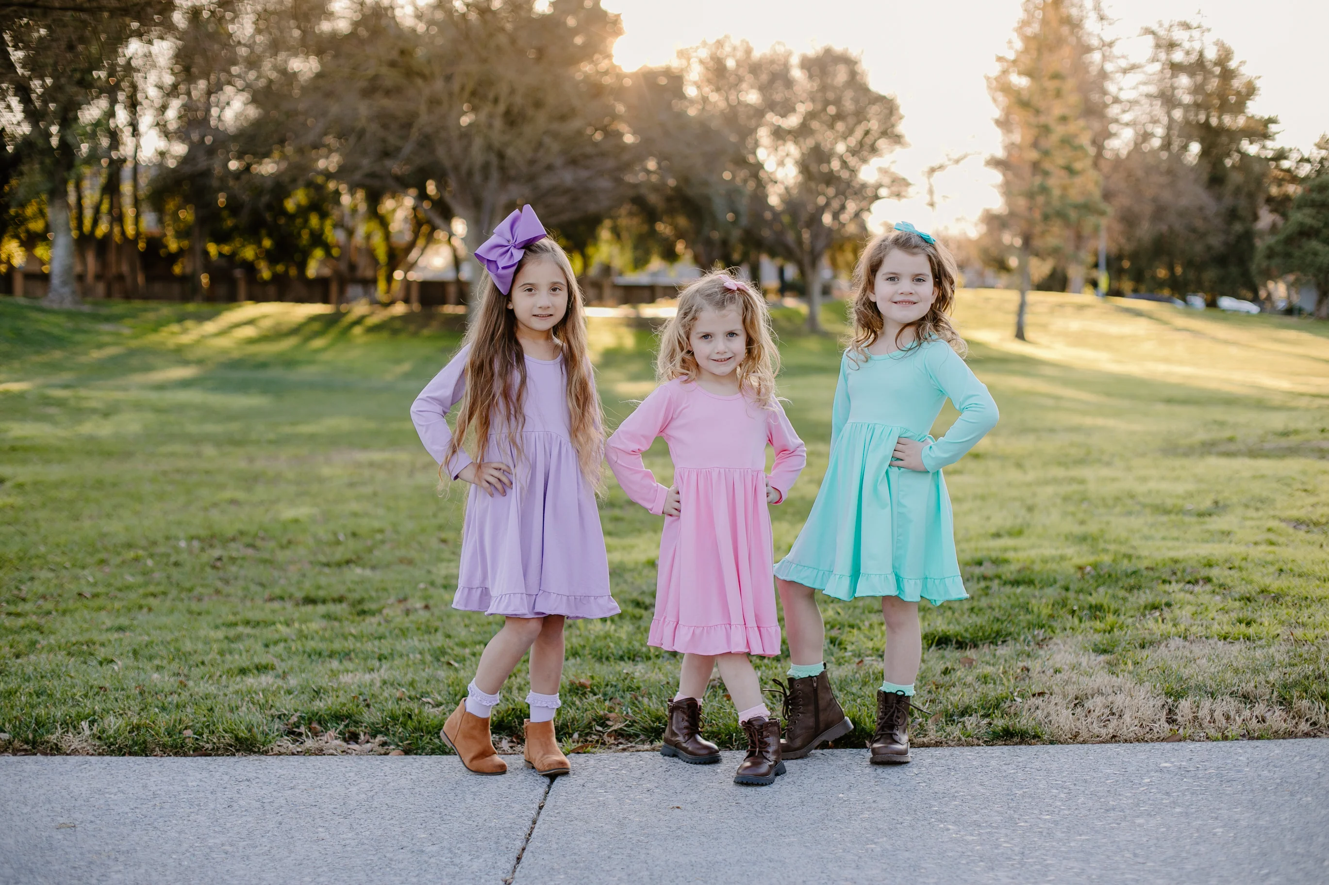 DIXIE TWIRLY DRESS - PINK