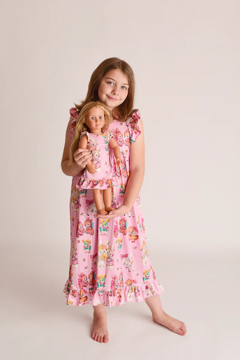 VINTAGE EASTER BUNNY NIGHTGOWN - PINK 2nd Preorder