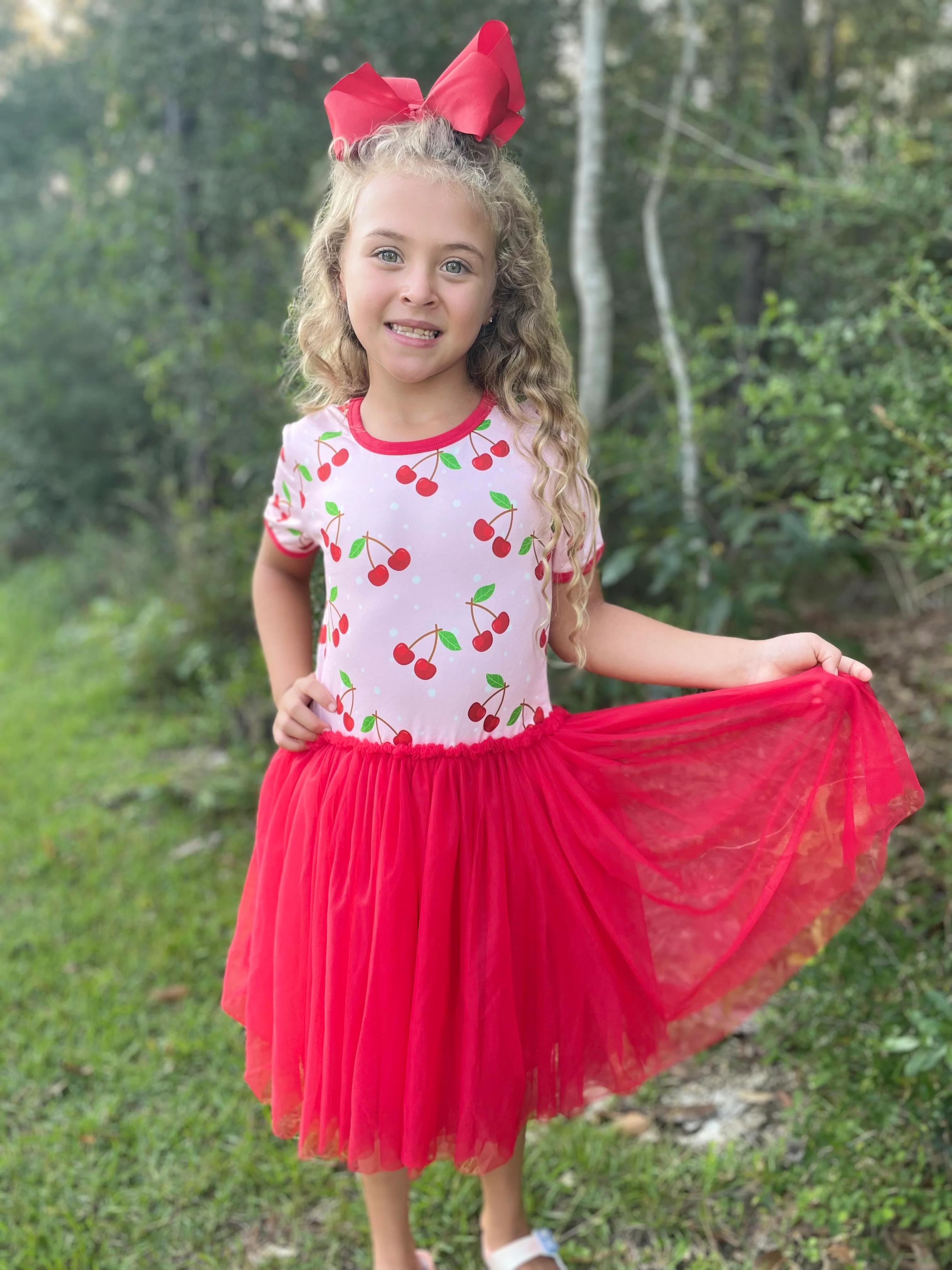 CHERRY TUTU DRESS