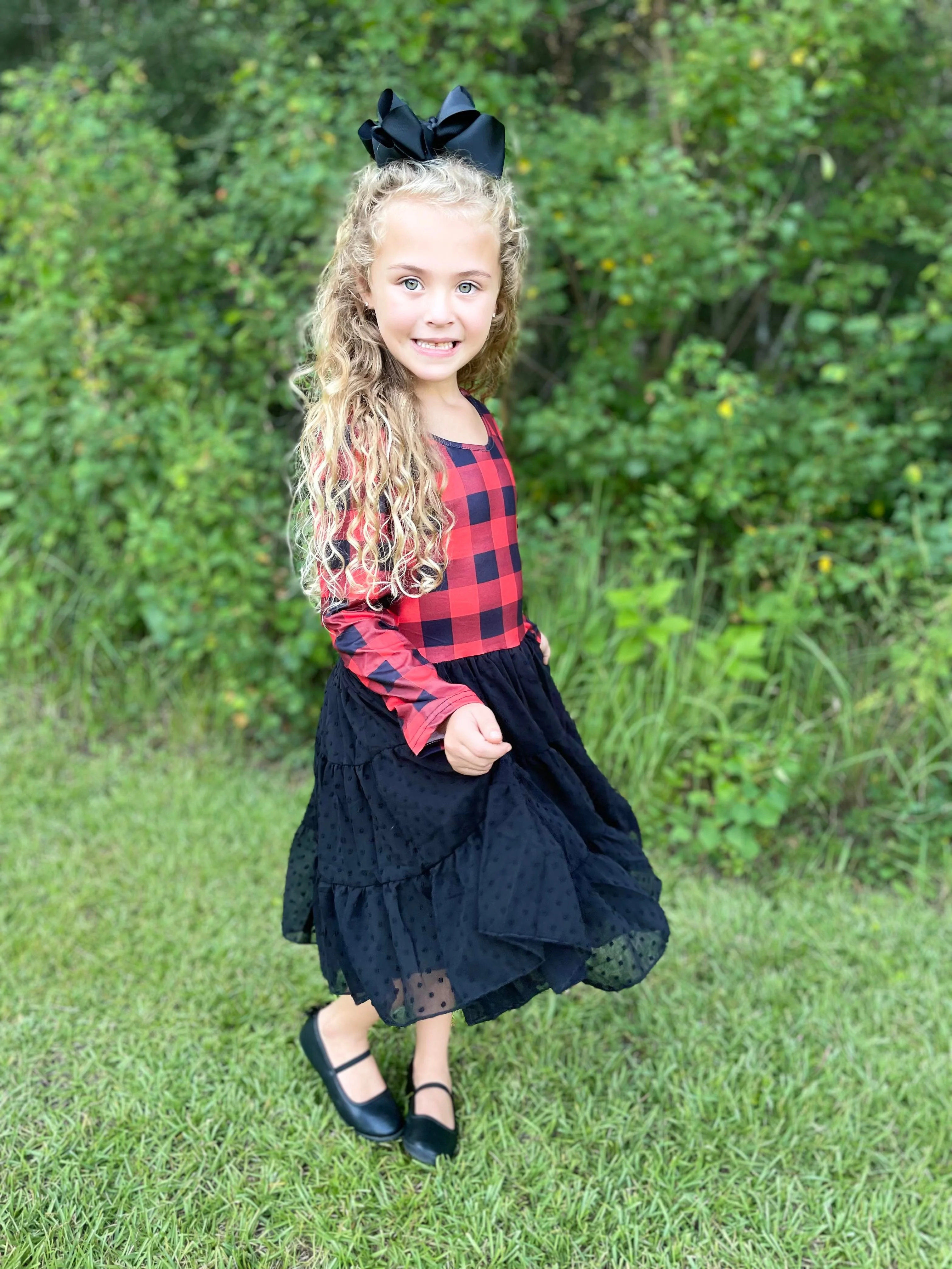 BUFFALO PLAID TUTU DRESS