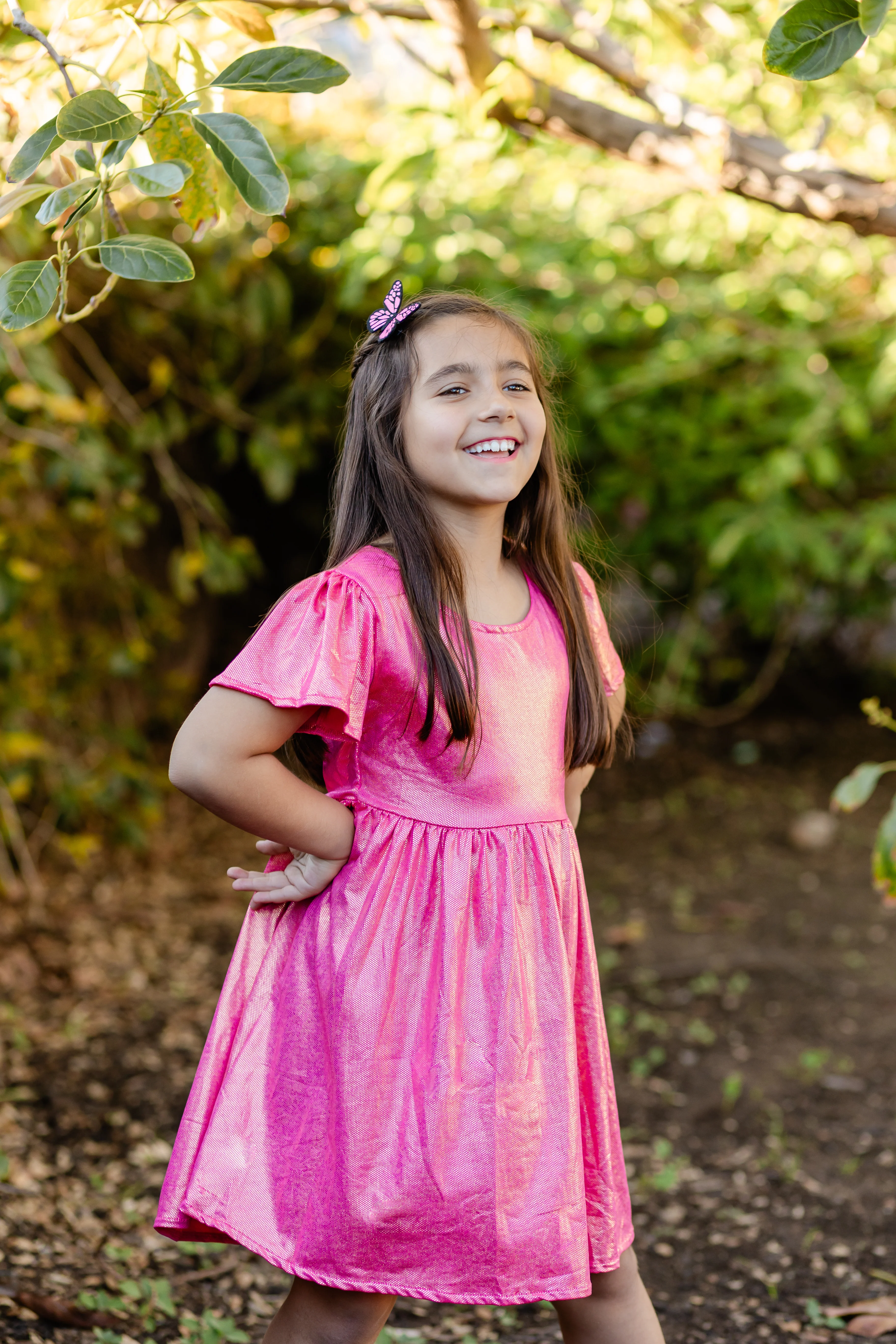 SPRING SHIMMER PINK DRESS