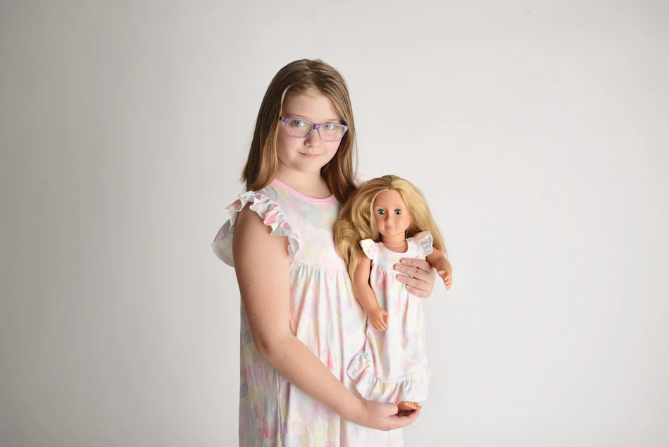 PASTEL HEART FLUTTER NIGHTGOWN