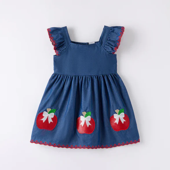 BACK TO SCHOOL APPLE DRESS