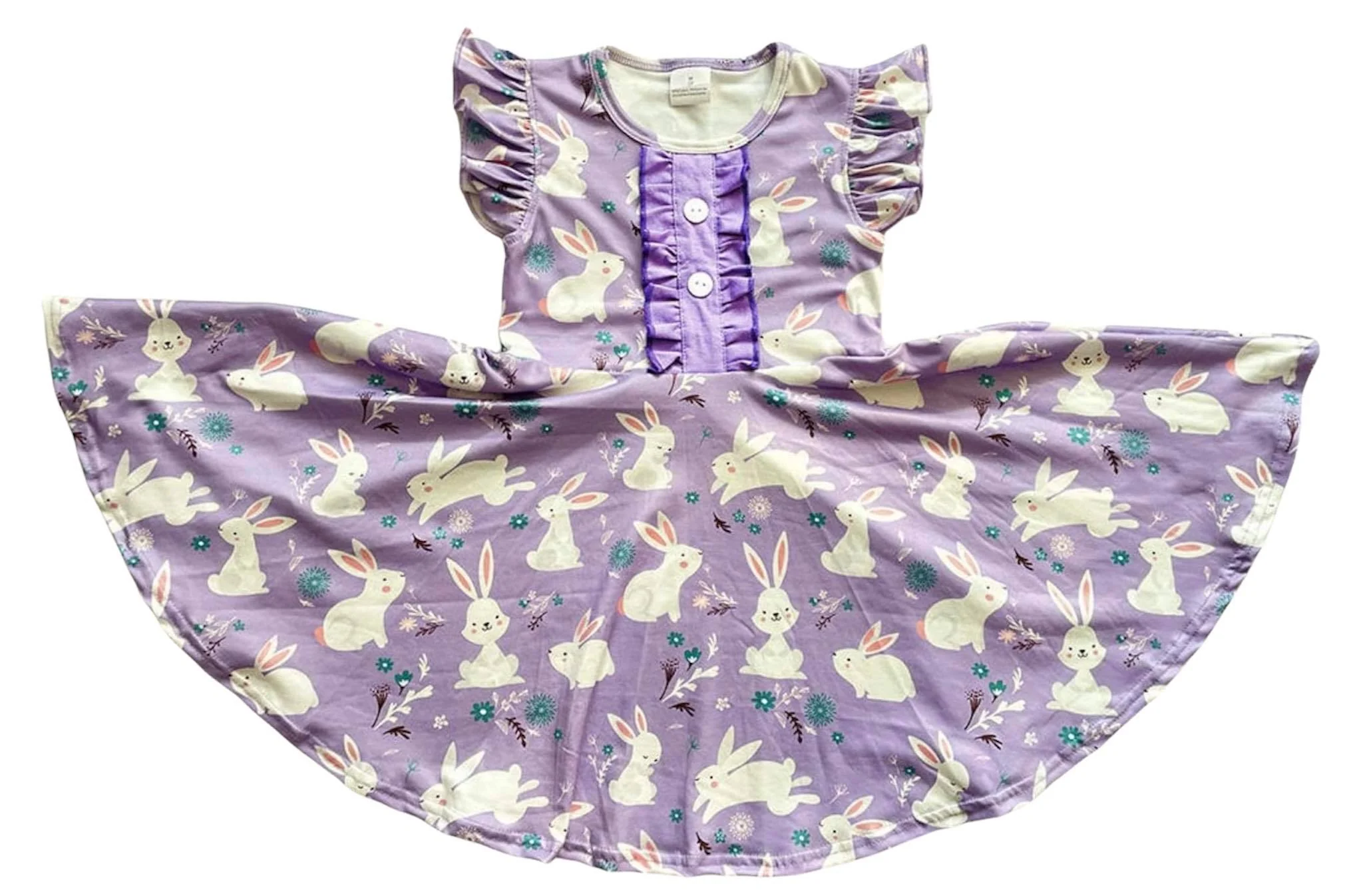 BUNNY PURPLE TWIRLY DRESS