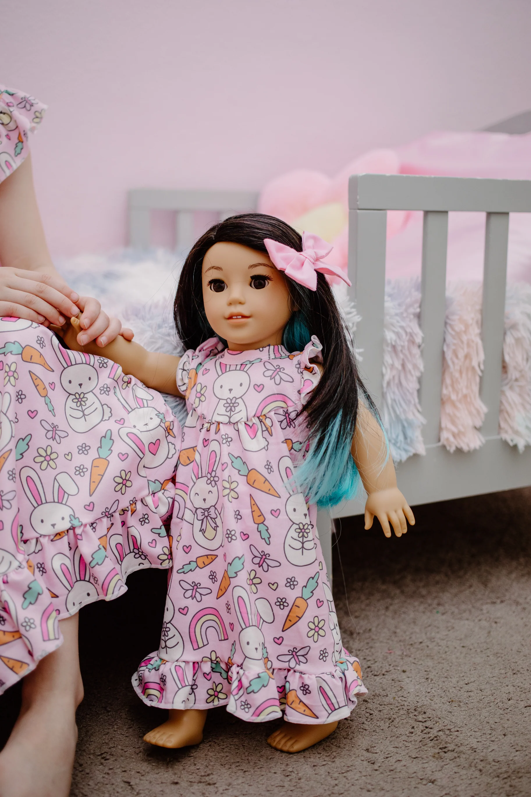 PINK EASTER BUNNY NIGHTGOWN