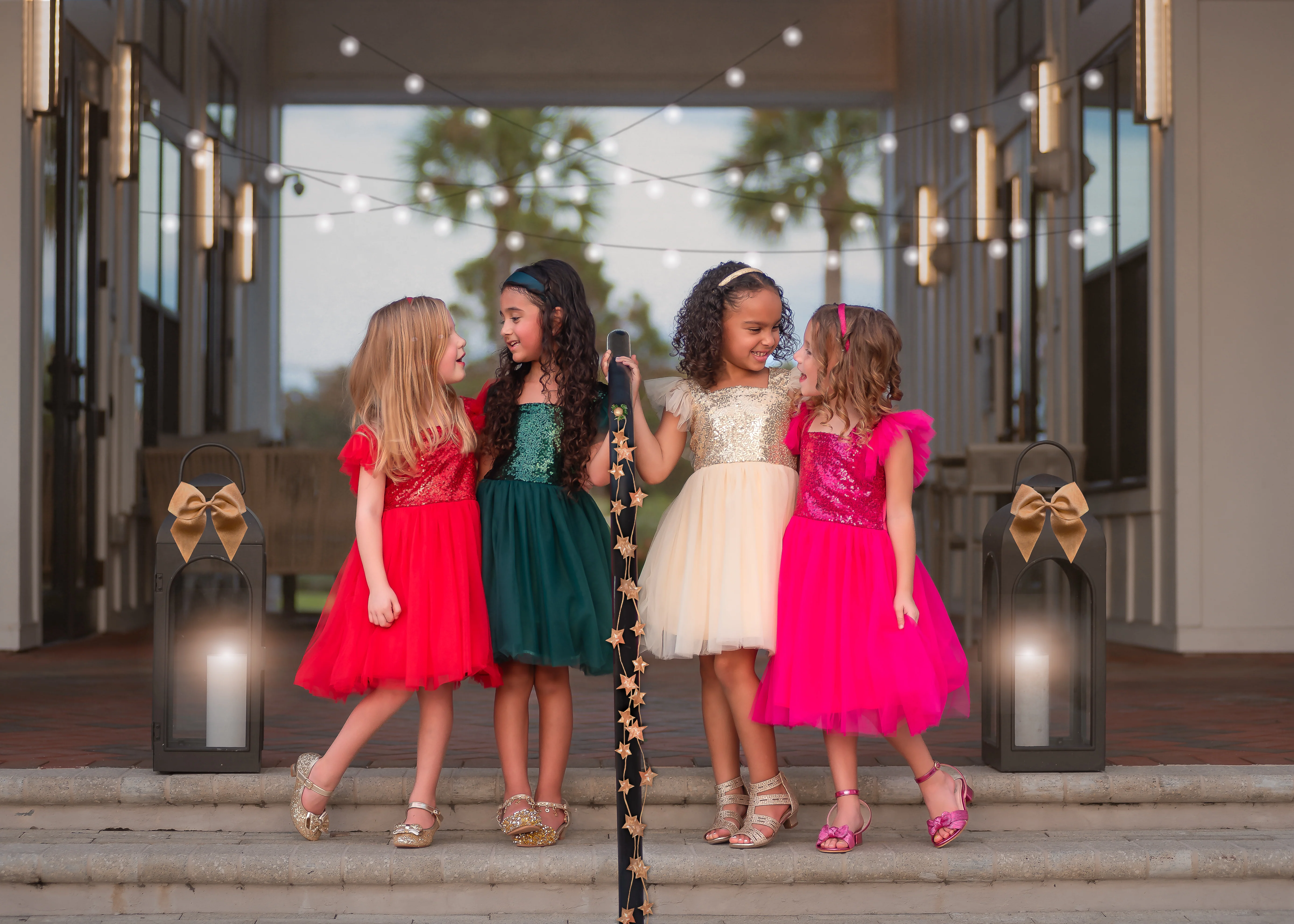 RED SPARKLE TUTU DRESS
