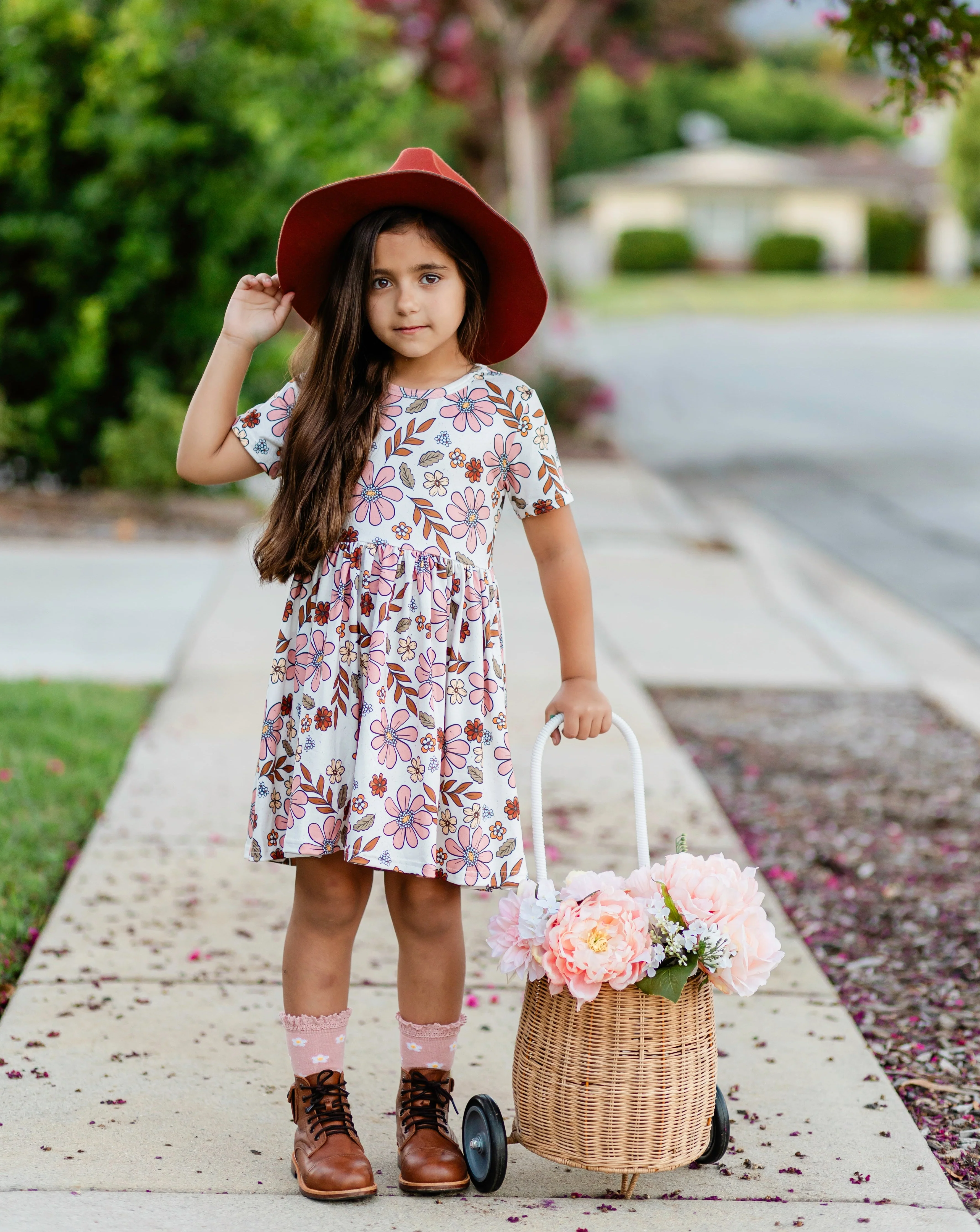 ANNA FALL FLORALS DRESS