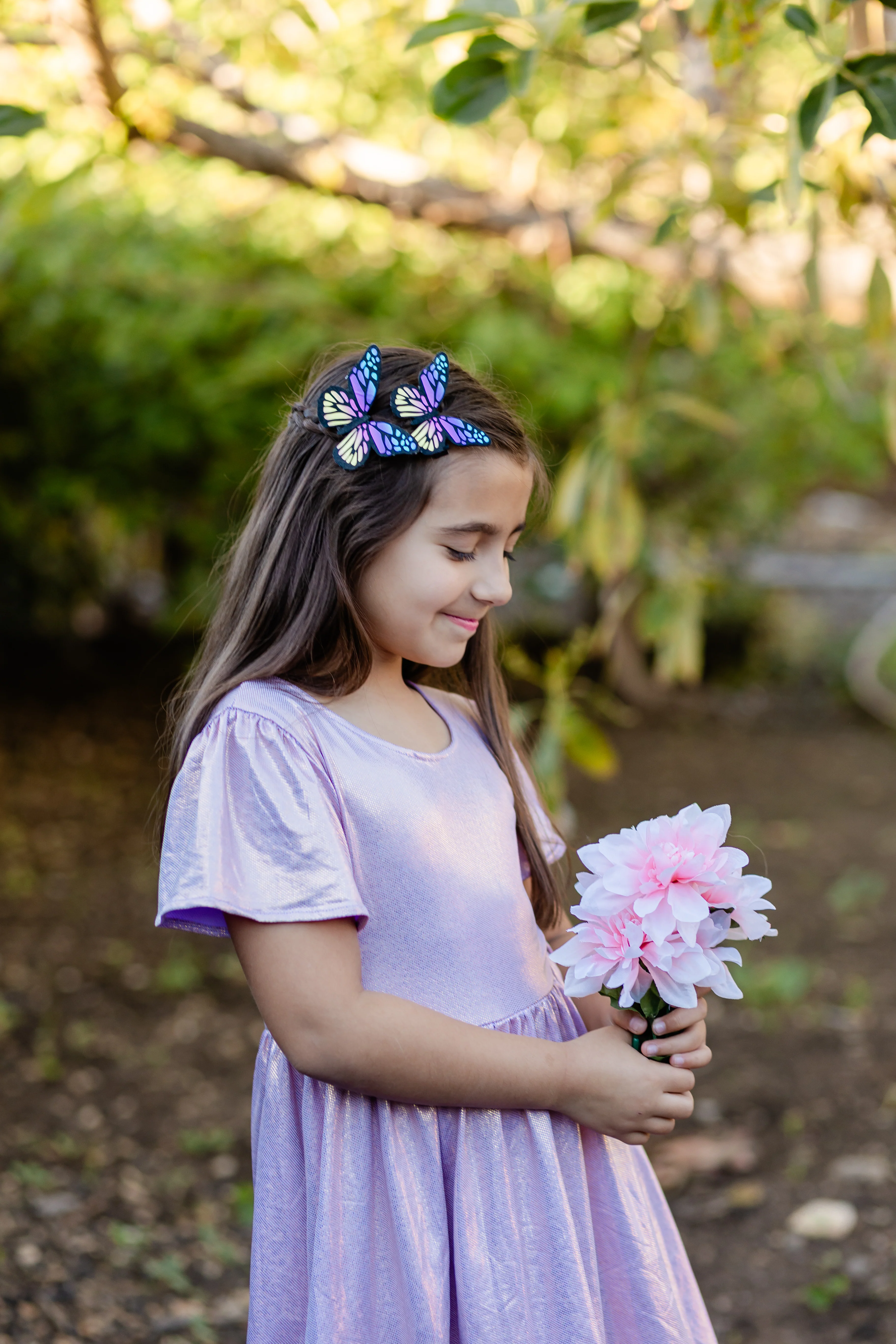 SPRING SHIMMER LAVENDER DRESS