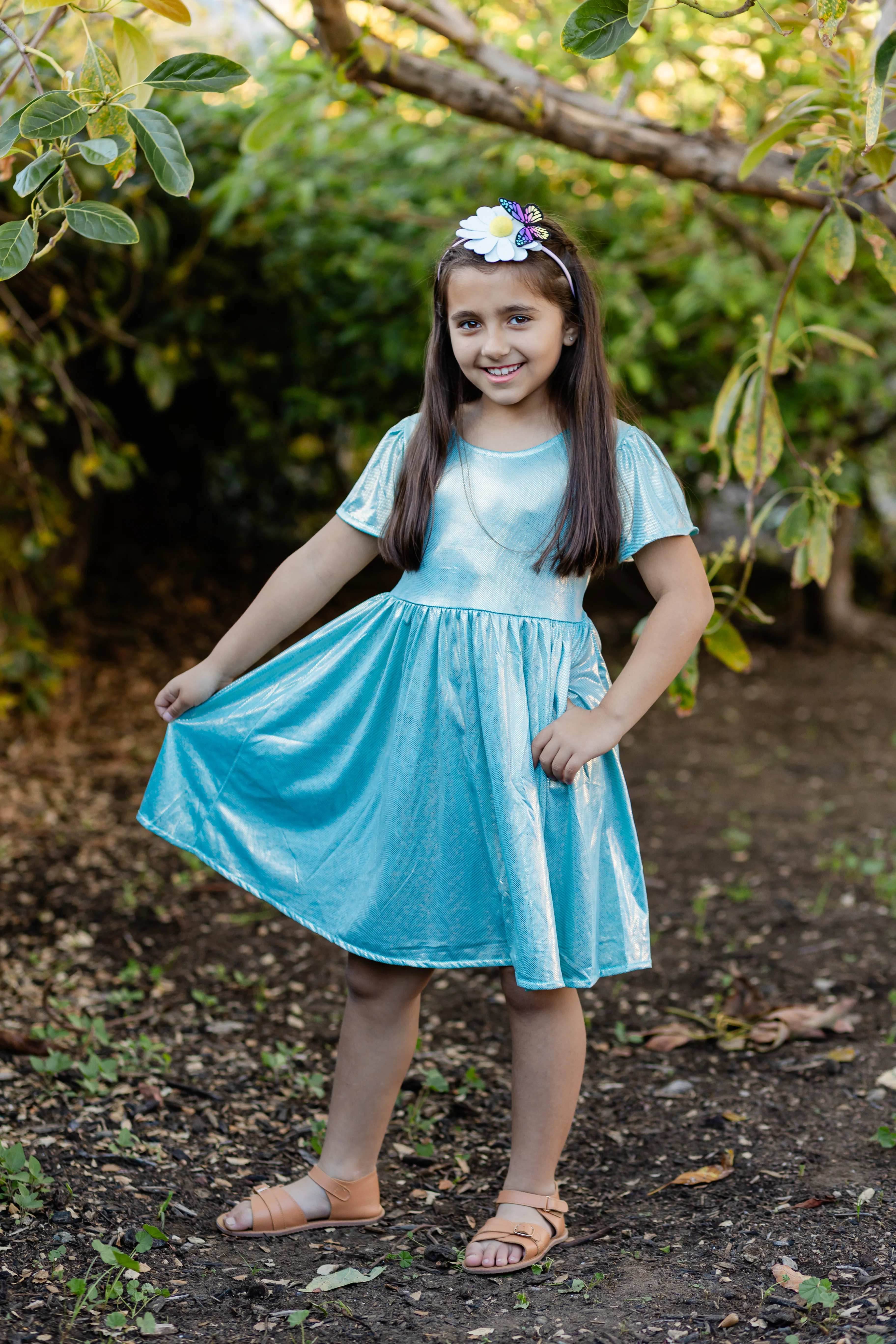 SPRING SHIMMER MINT DRESS