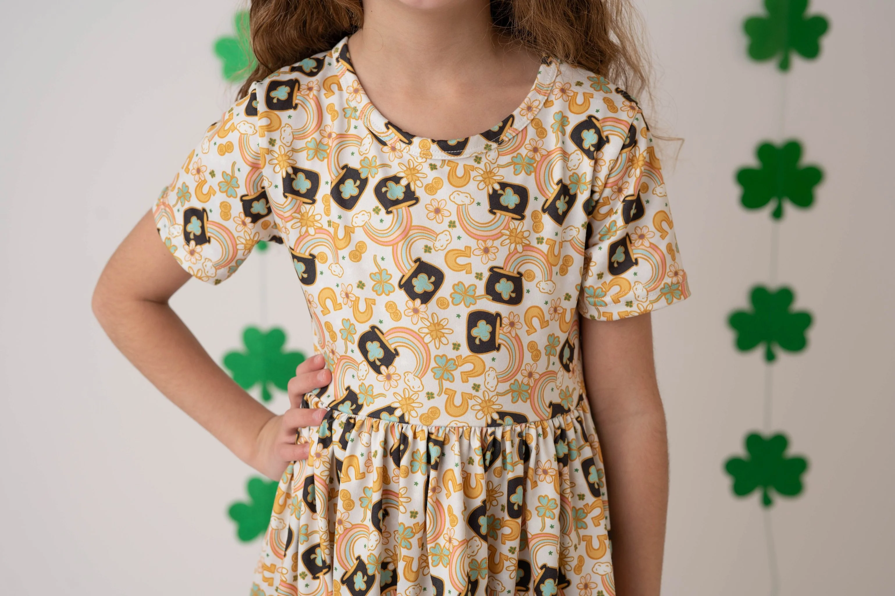 ST PATTYS RAINBOW DRESS