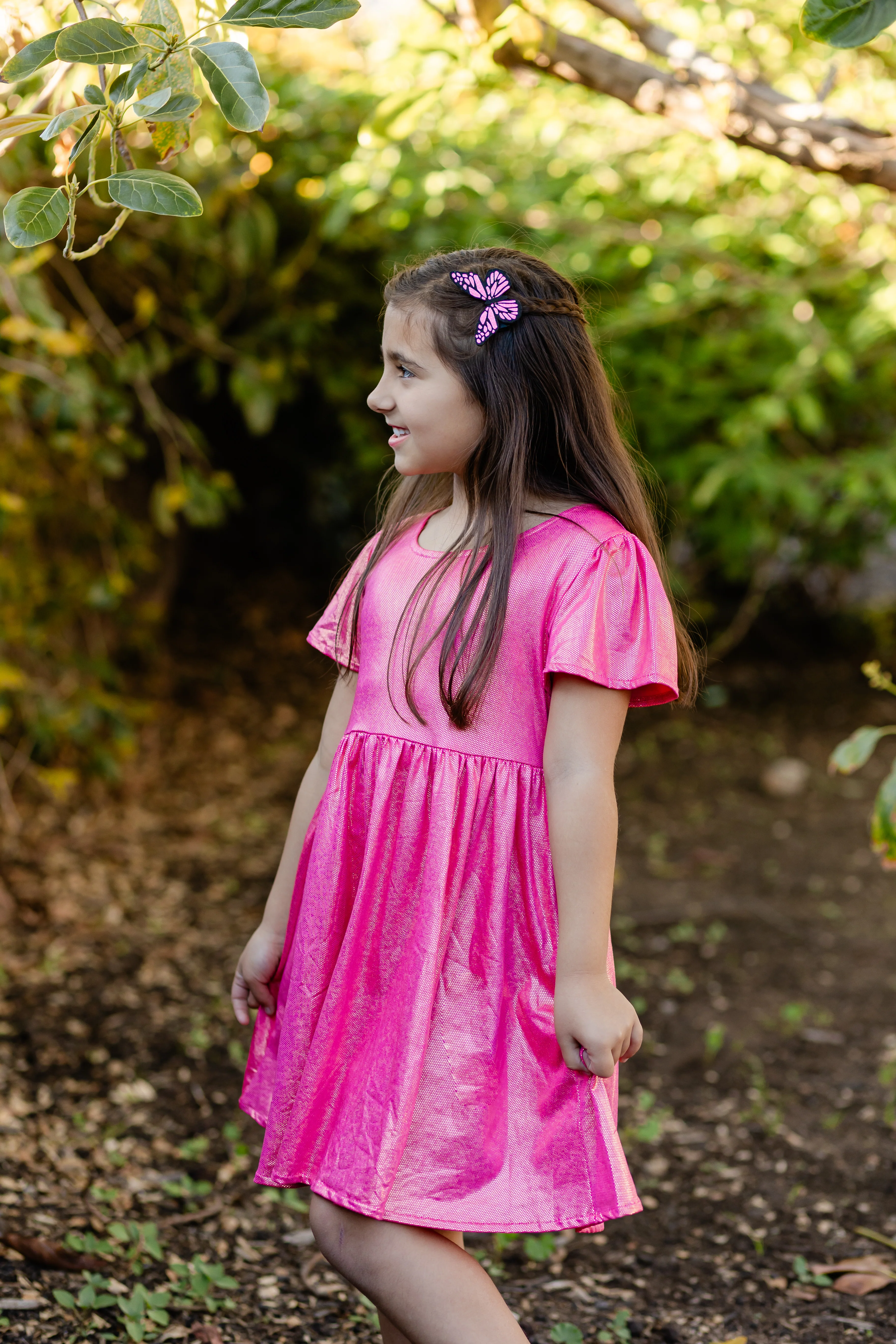 SPRING SHIMMER PINK DRESS