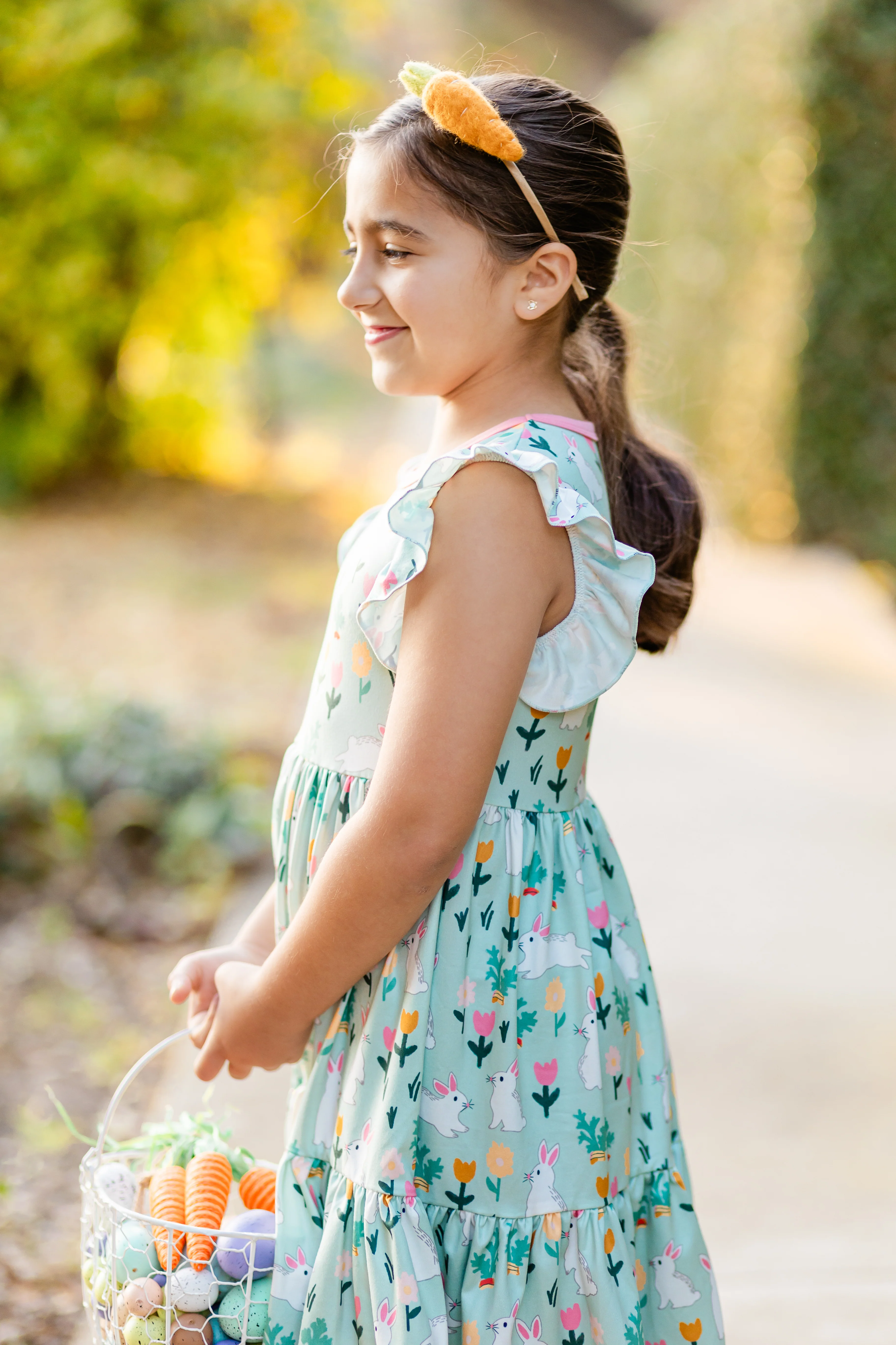 EASTER MINT BUNNY DRESS