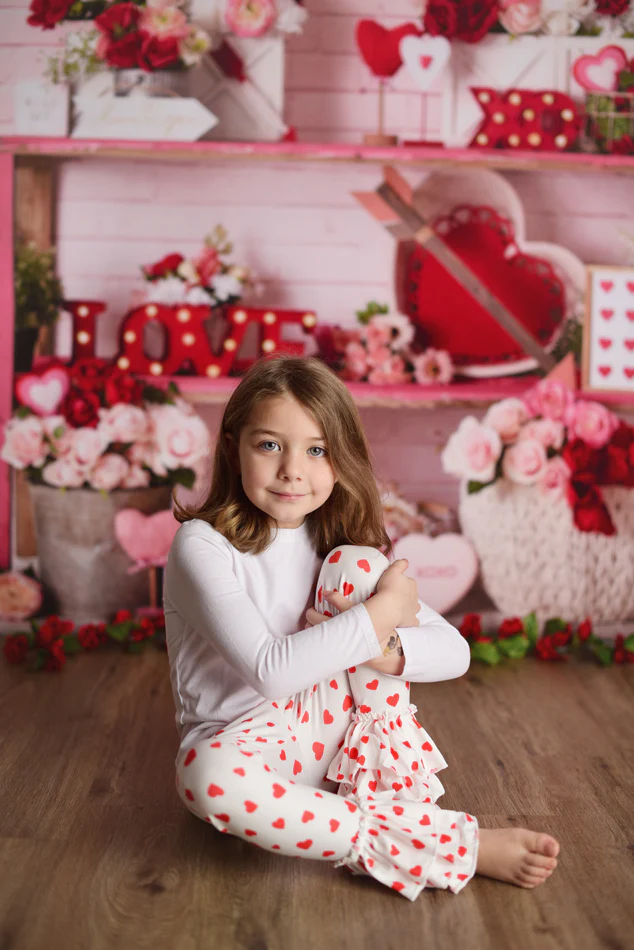 VALENTINE HEART RUFFLE PANTS