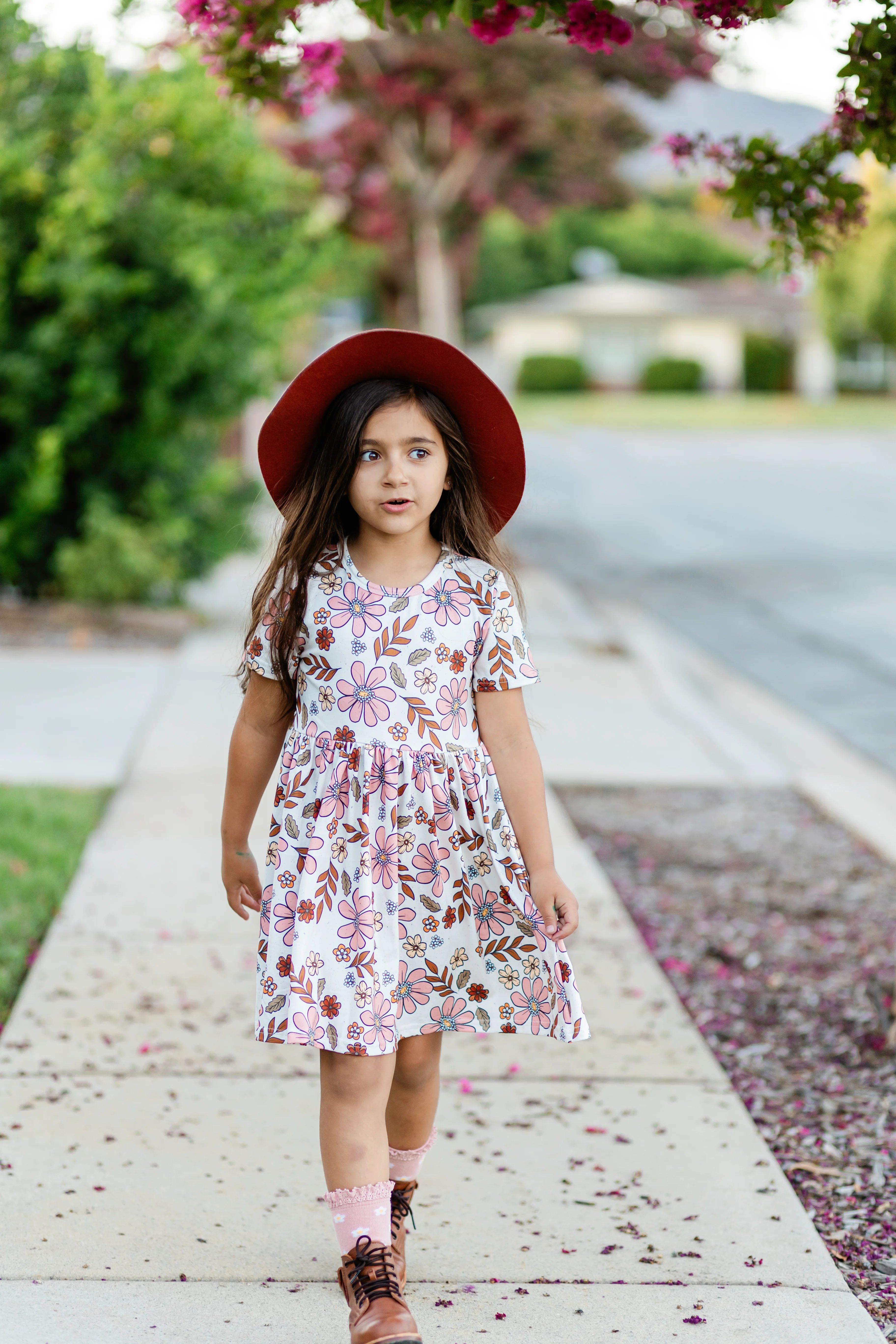 ANNA FALL FLORALS DRESS