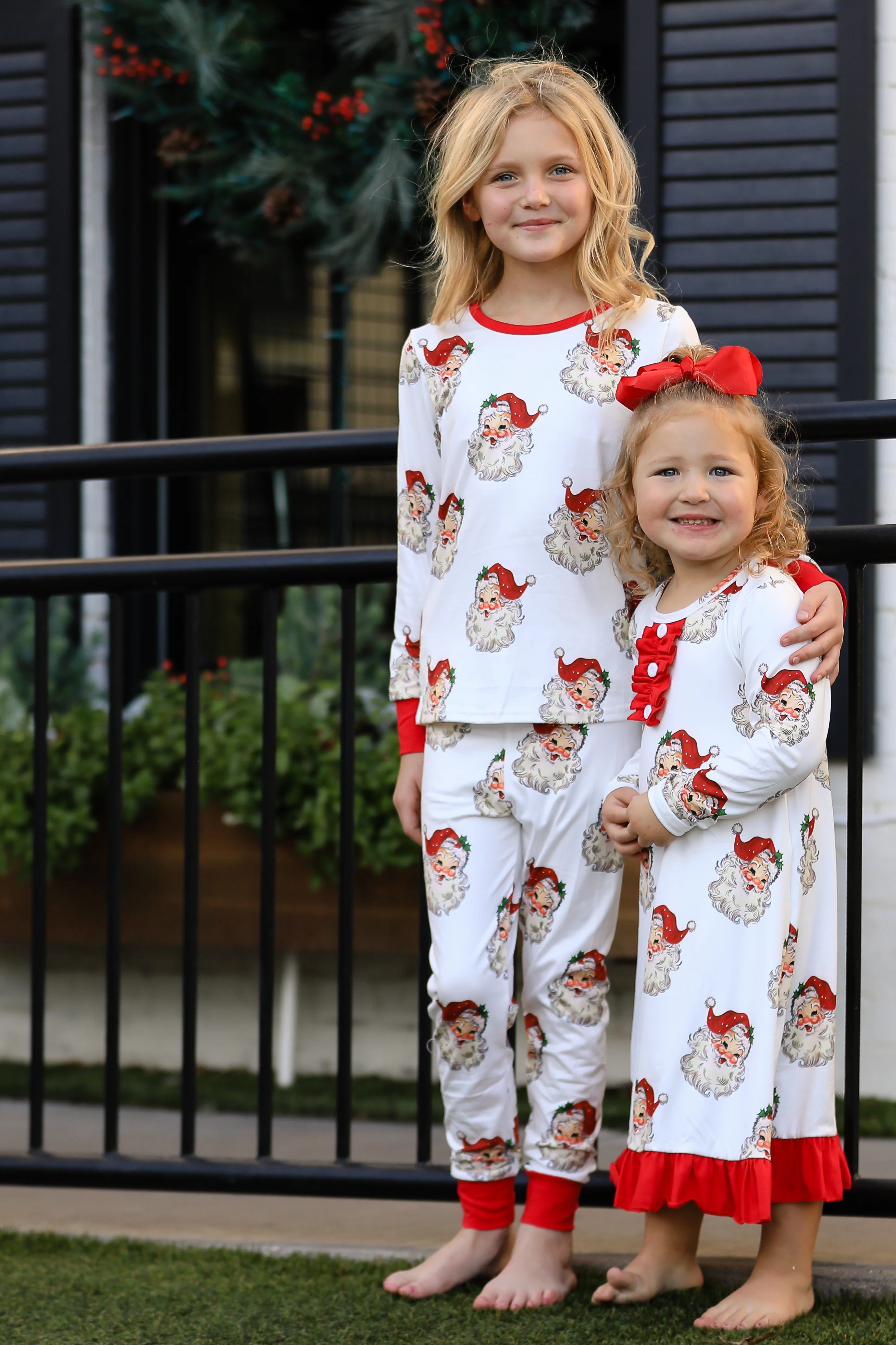 SANTA  PAJAMAS  RED