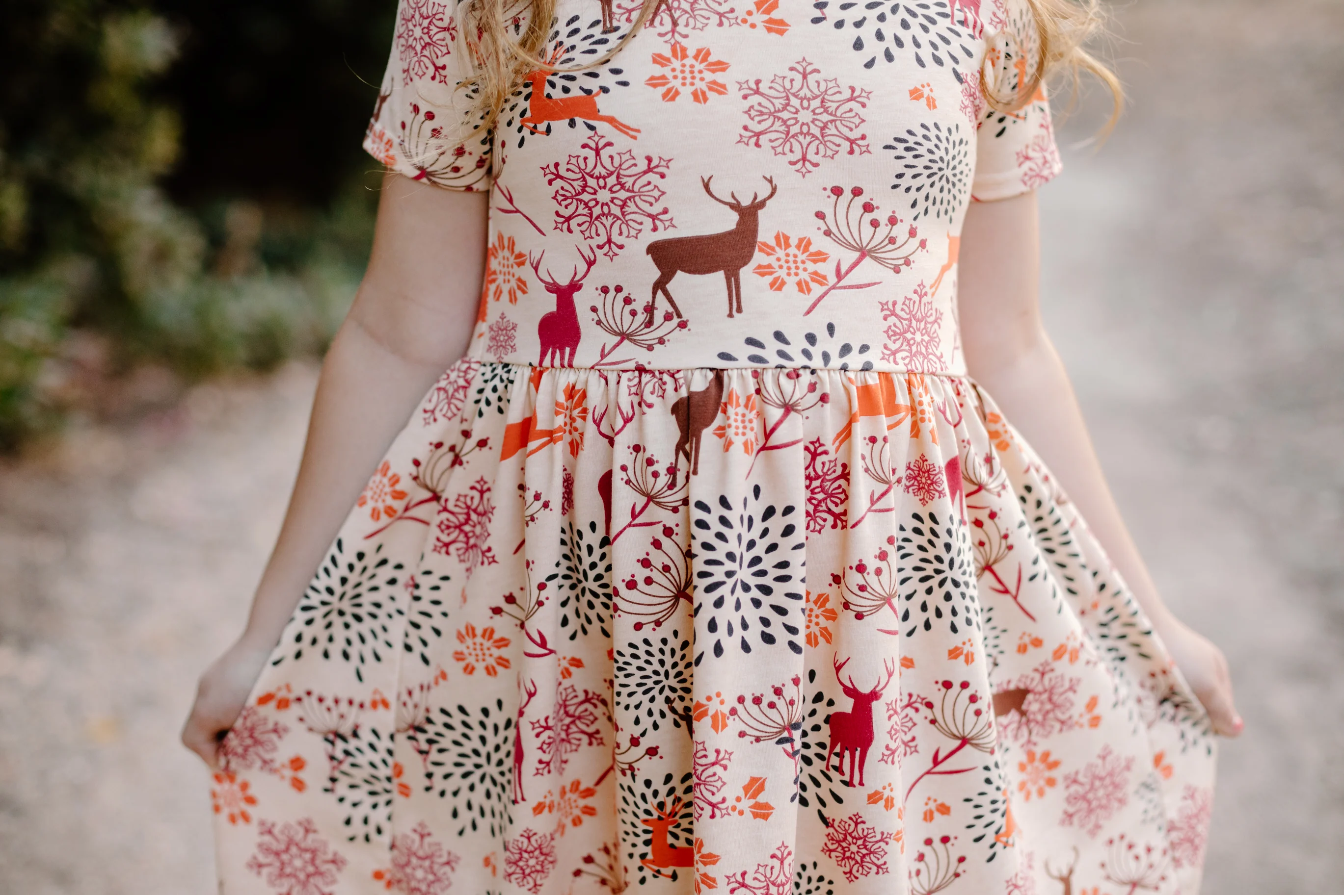 REINDEER TWIRL DRESS