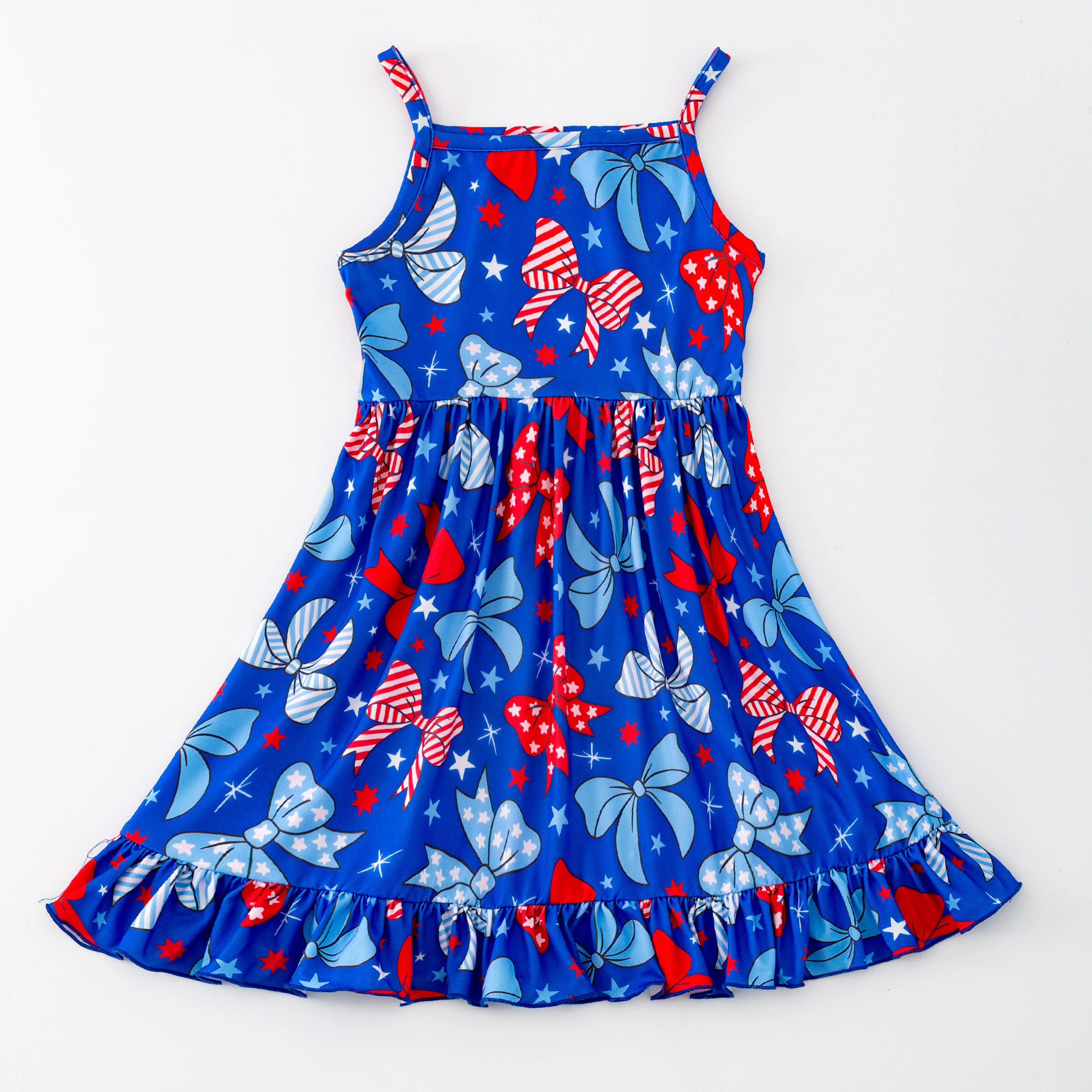 PATRIOTIC BOWS TANK DRESS