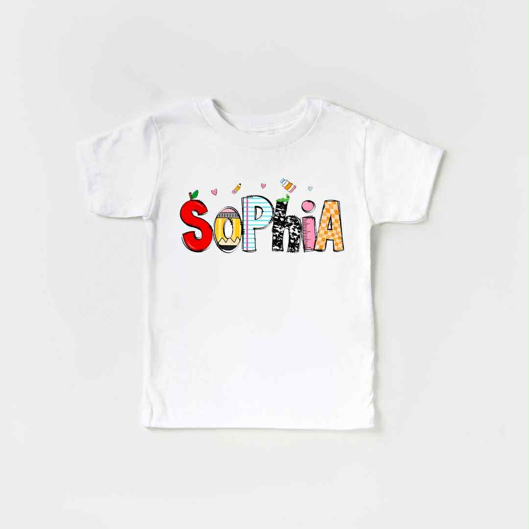 PERSONALIZED NAME BTS TSHIRT - WHITE PREORDER