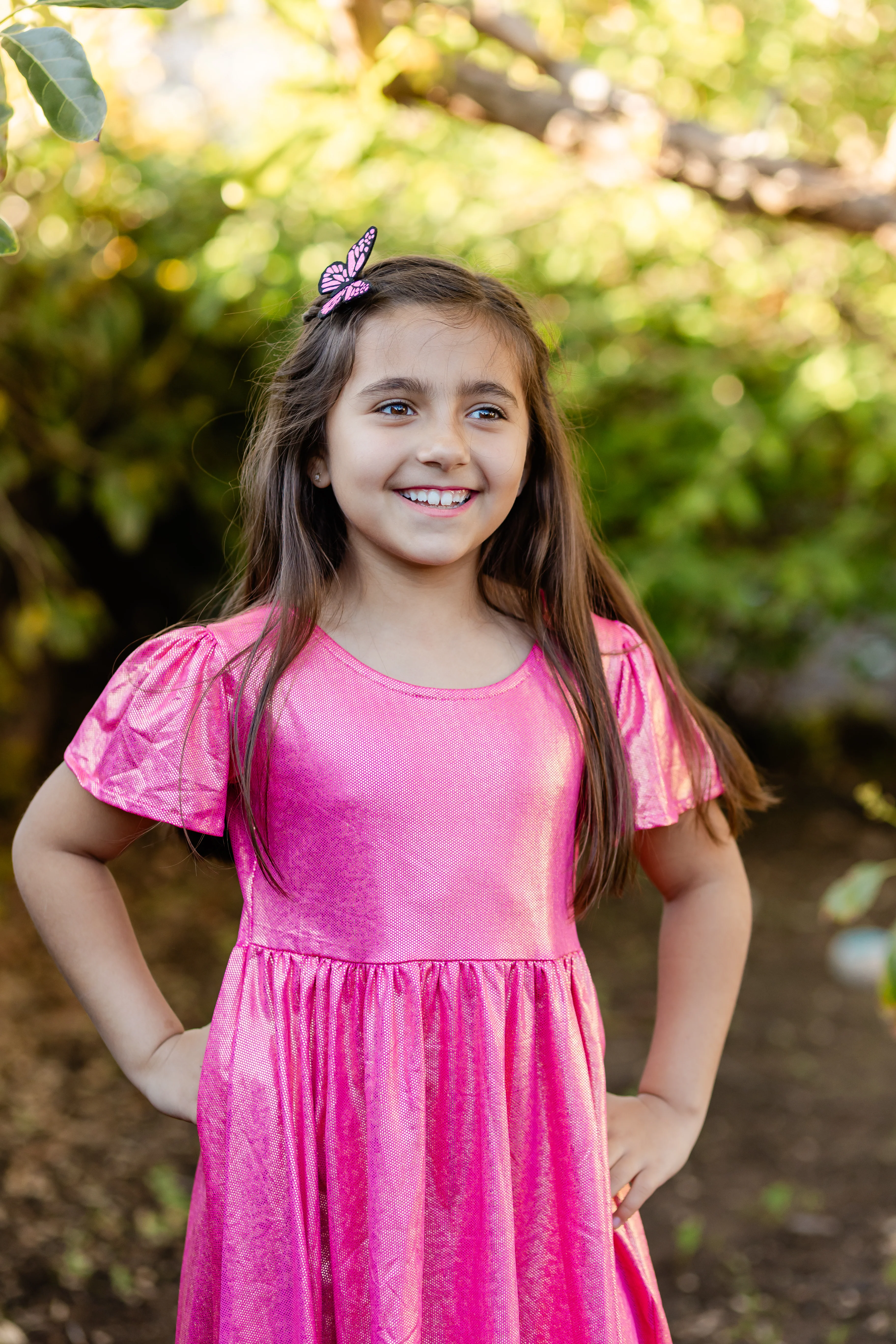 SPRING SHIMMER PINK DRESS