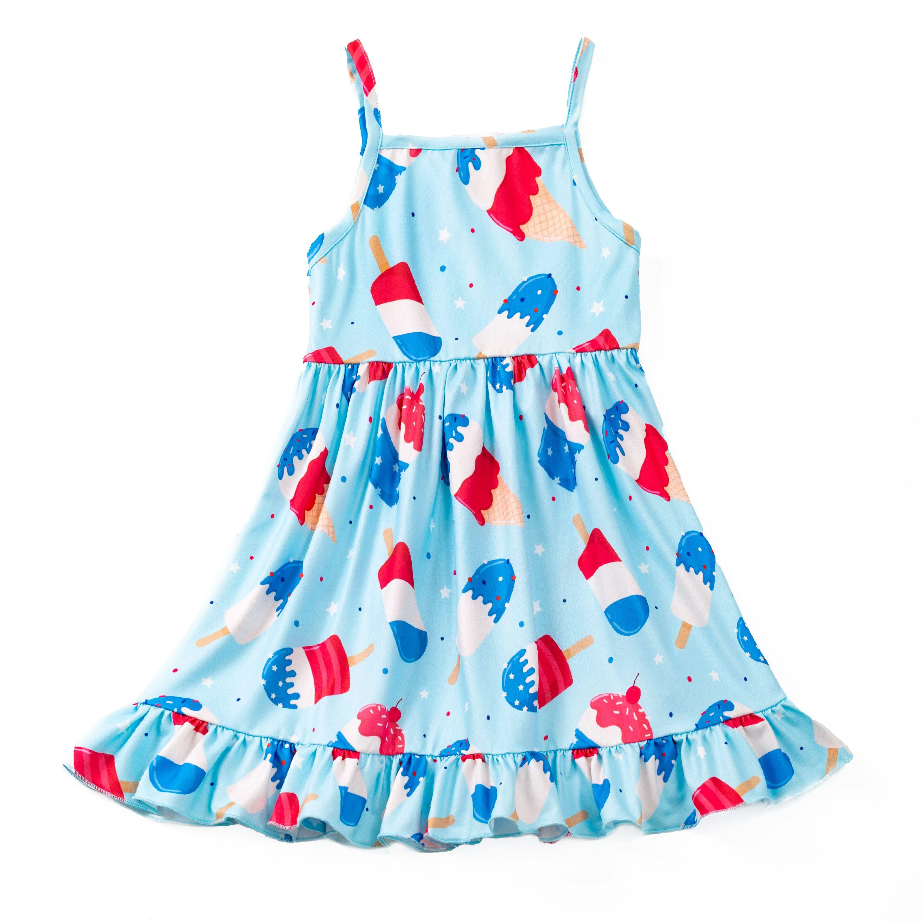 PATRIOTIC ICE CREAM TANK DRESS
