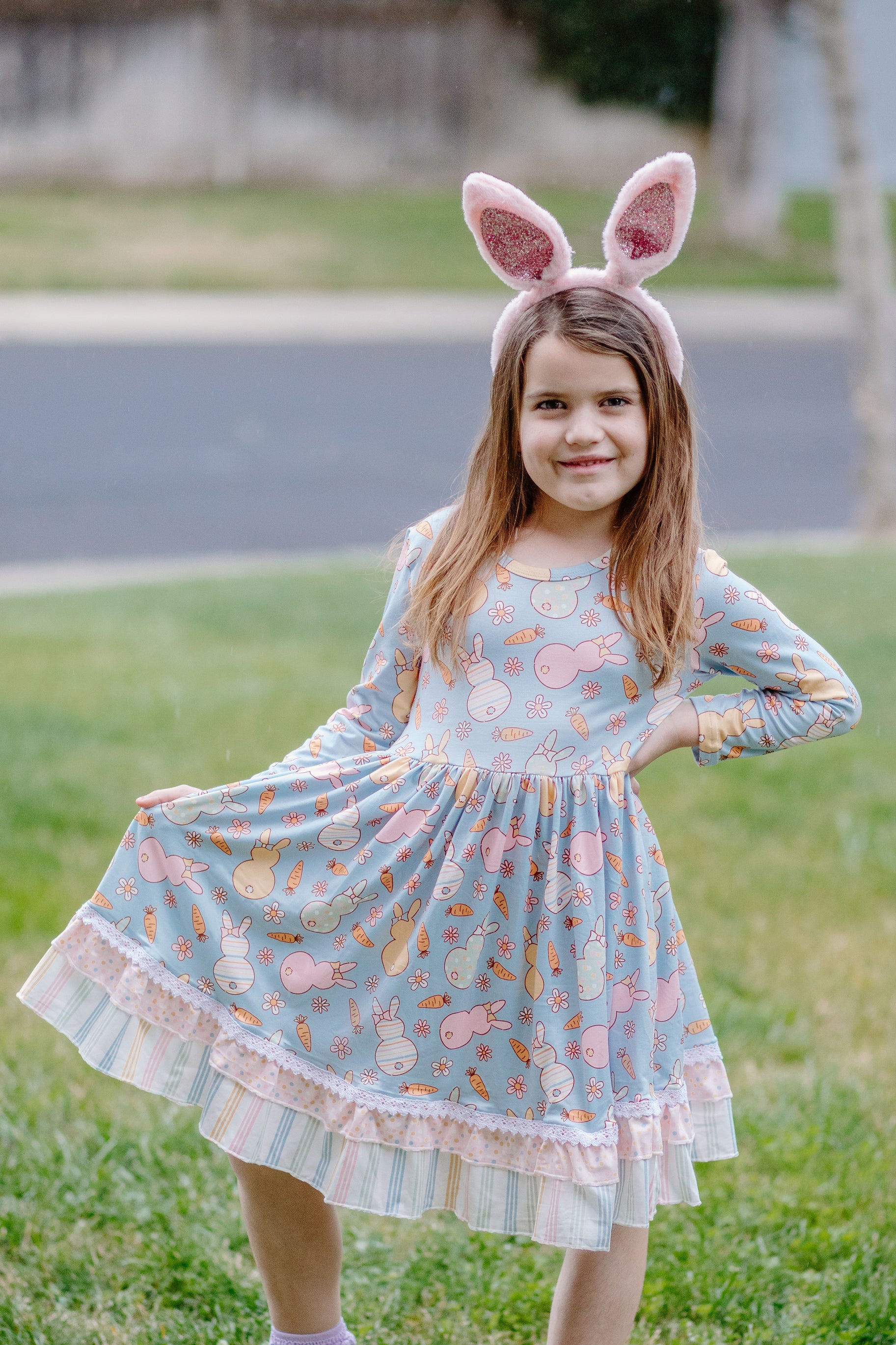 EASTER BUNNY RUFFLE DRESS