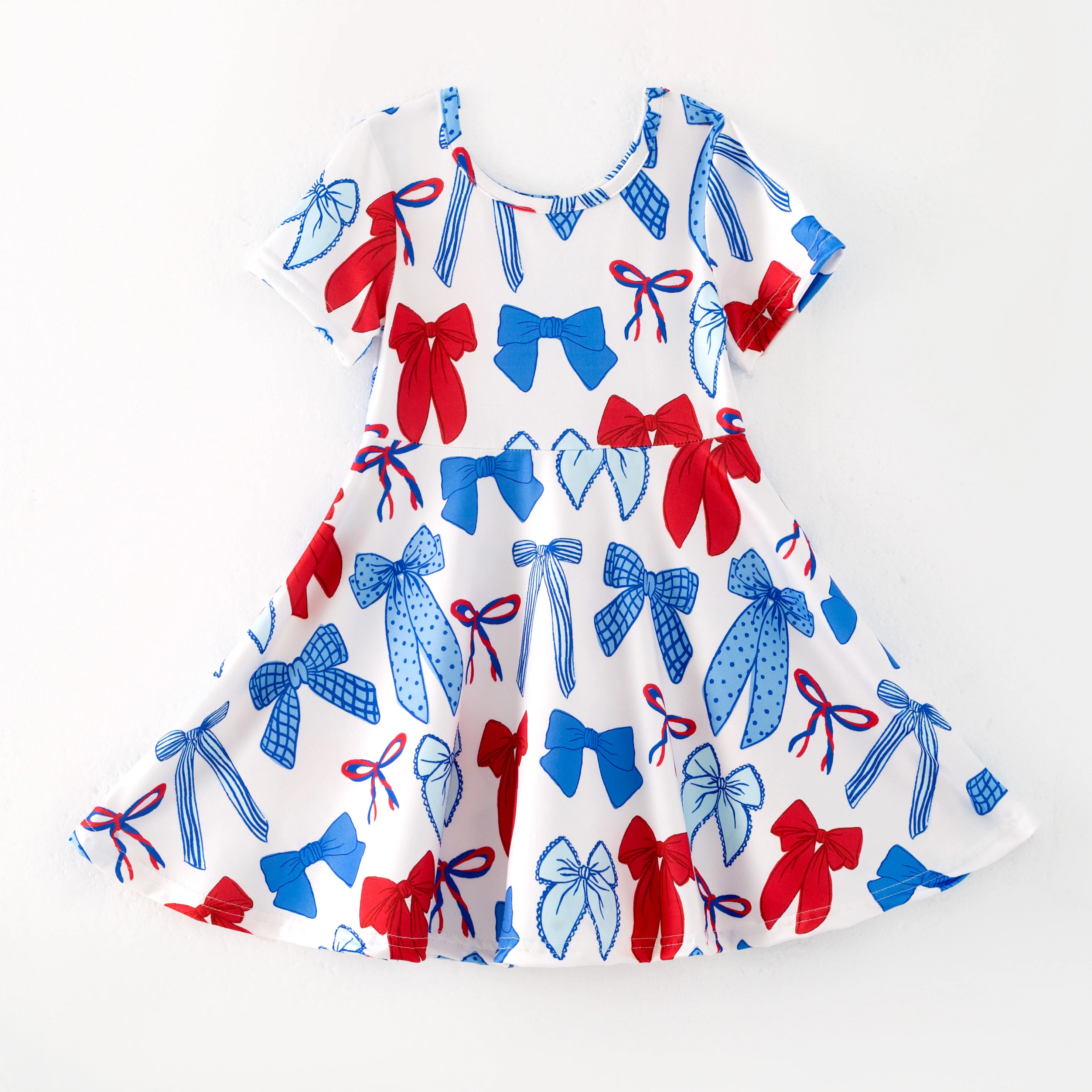PATRIOTIC BOW TWIRL DRESS
