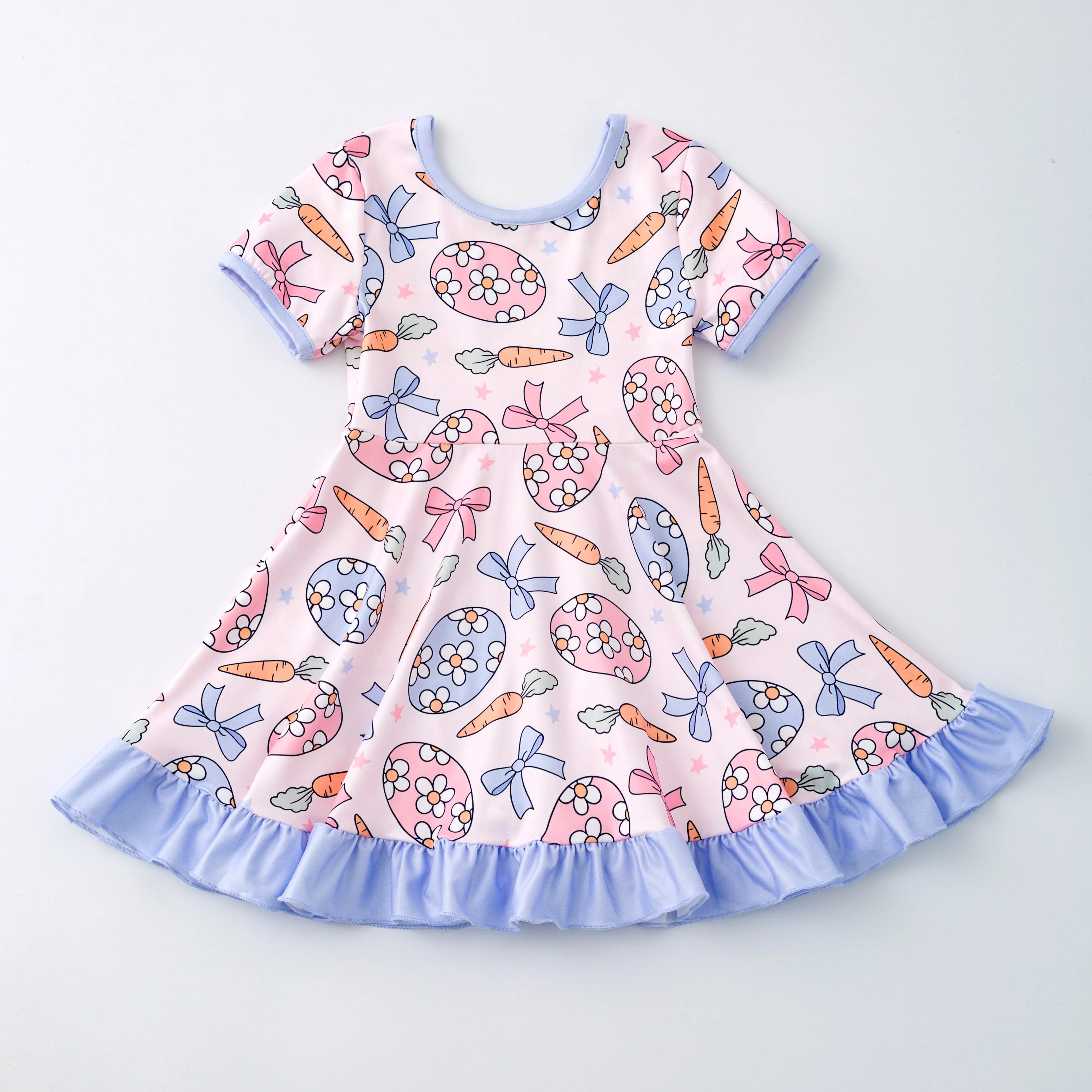 EASTER EGGS RUFFLE DRESS