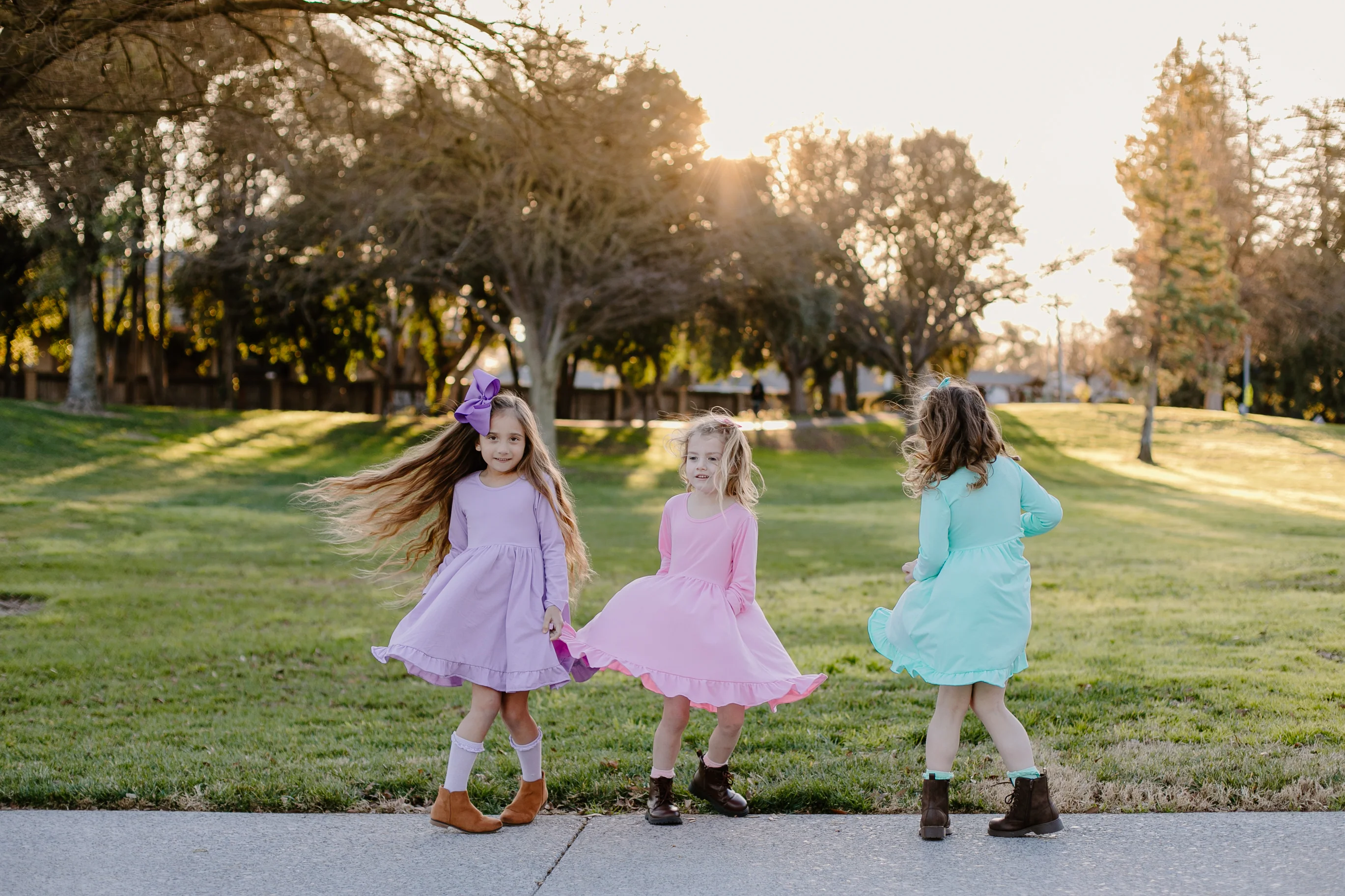 DIXIE TWIRLY DRESS - PINK