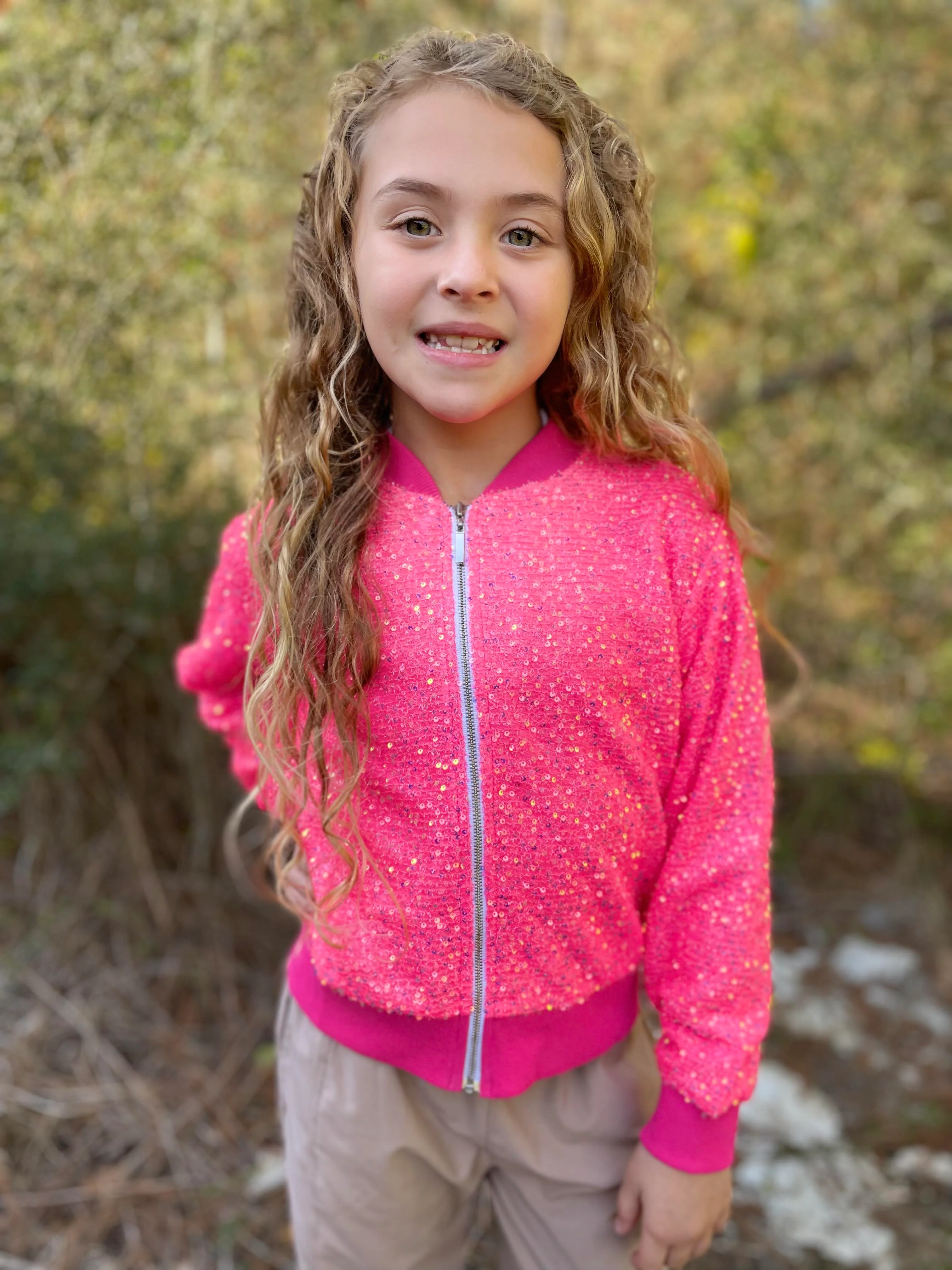 VALENTINE PINK SPARKLE JACKET