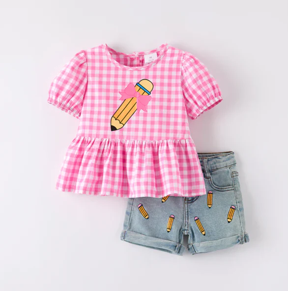 PENCIL TOP & SHORT SET