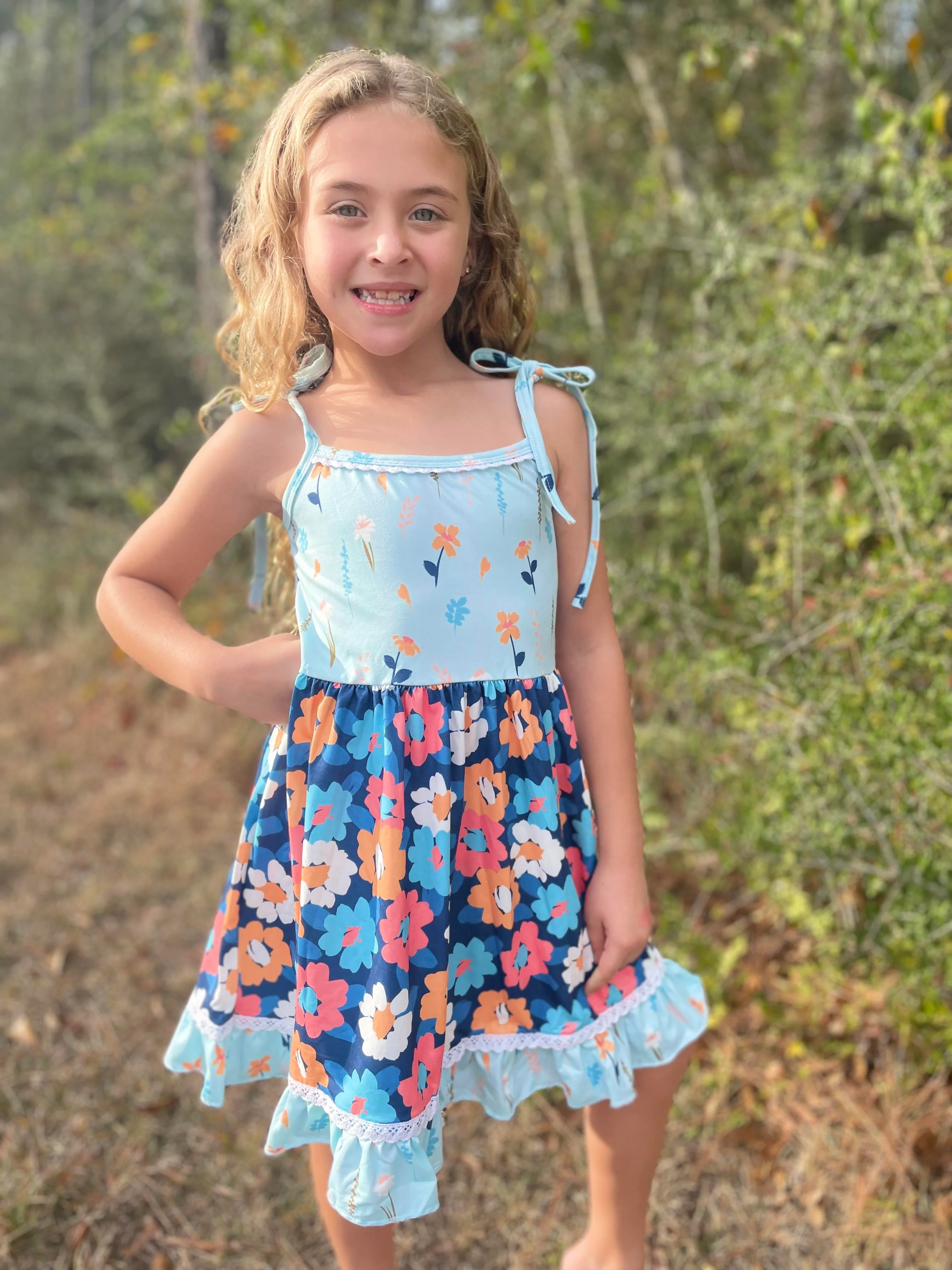 FLORAL KNOT TANK DRESS