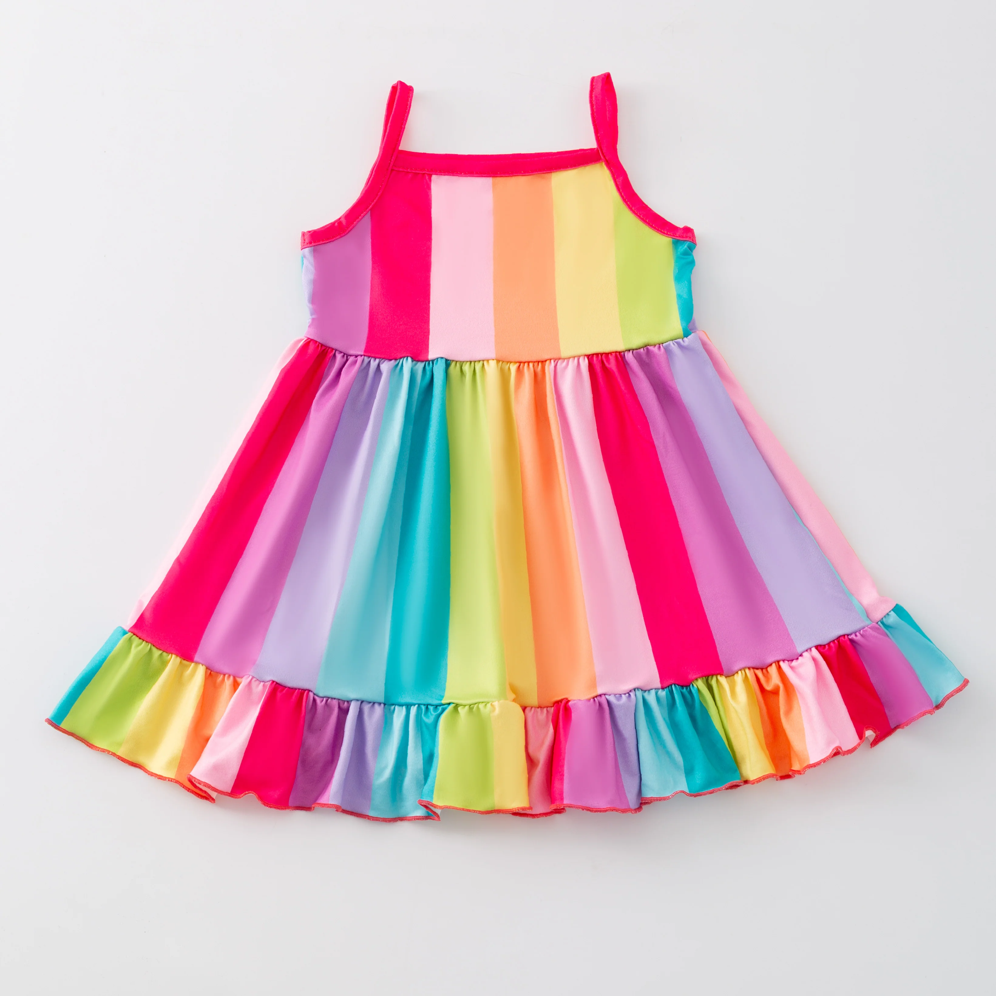 RAINBOW STRIPES TANK DRESS