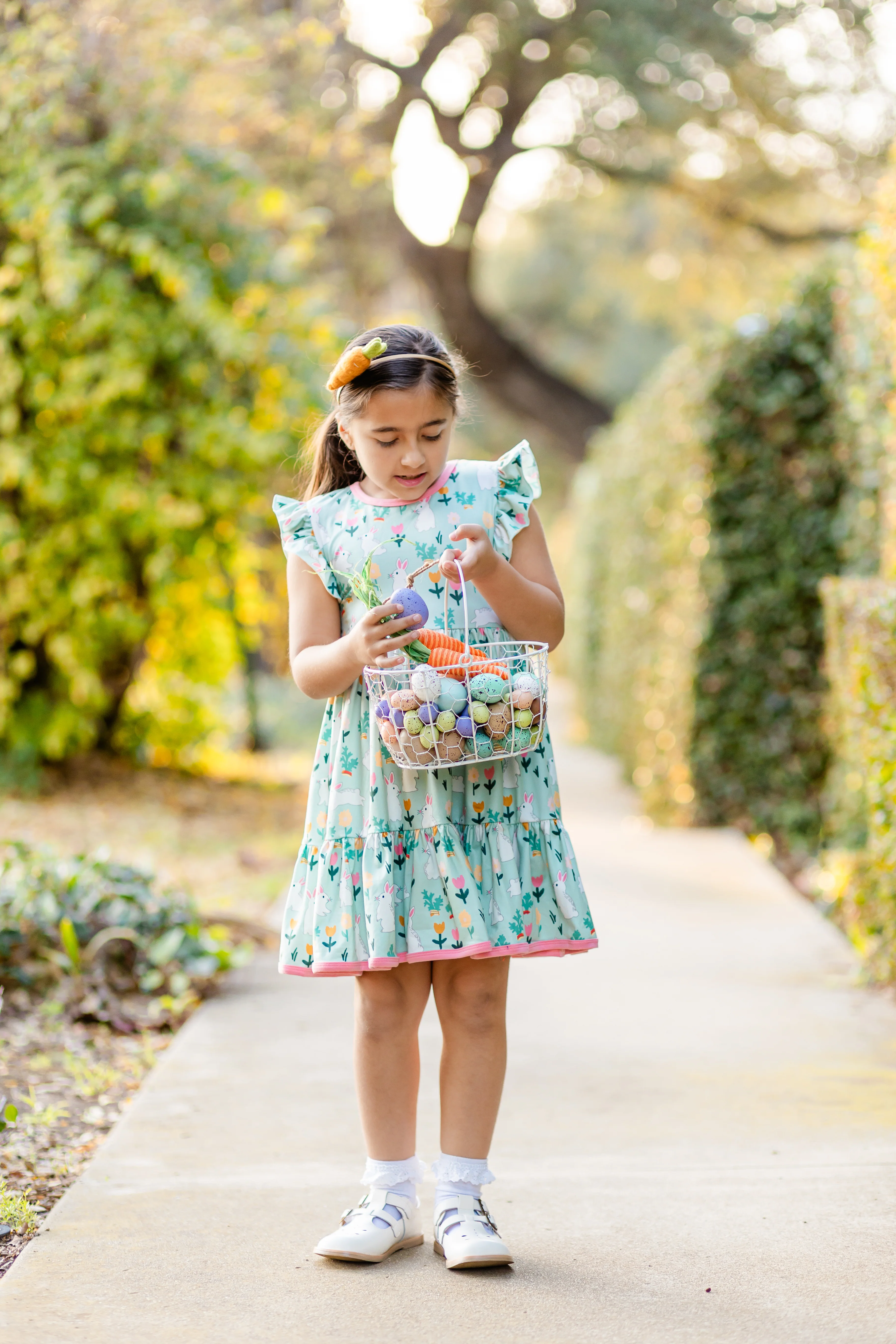 EASTER MINT BUNNY DRESS