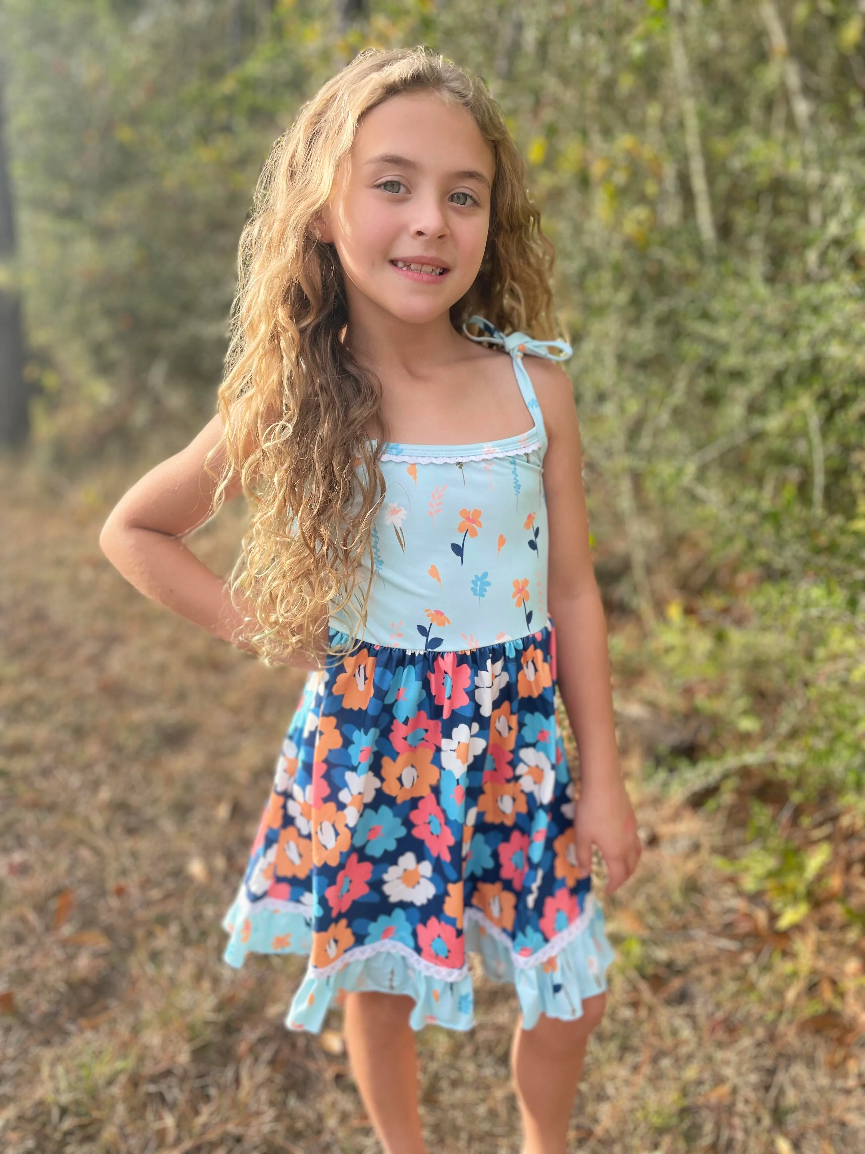 FLORAL KNOT TANK DRESS