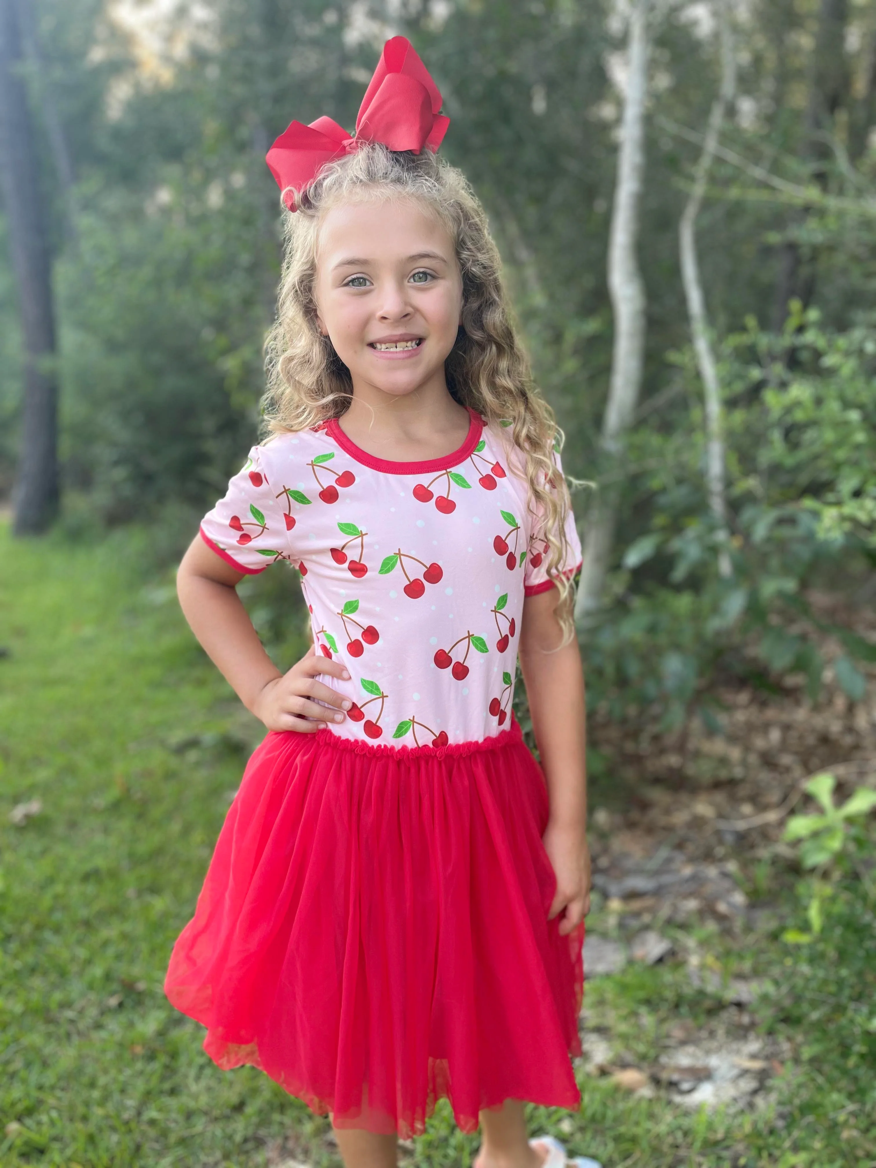 CHERRY TUTU DRESS