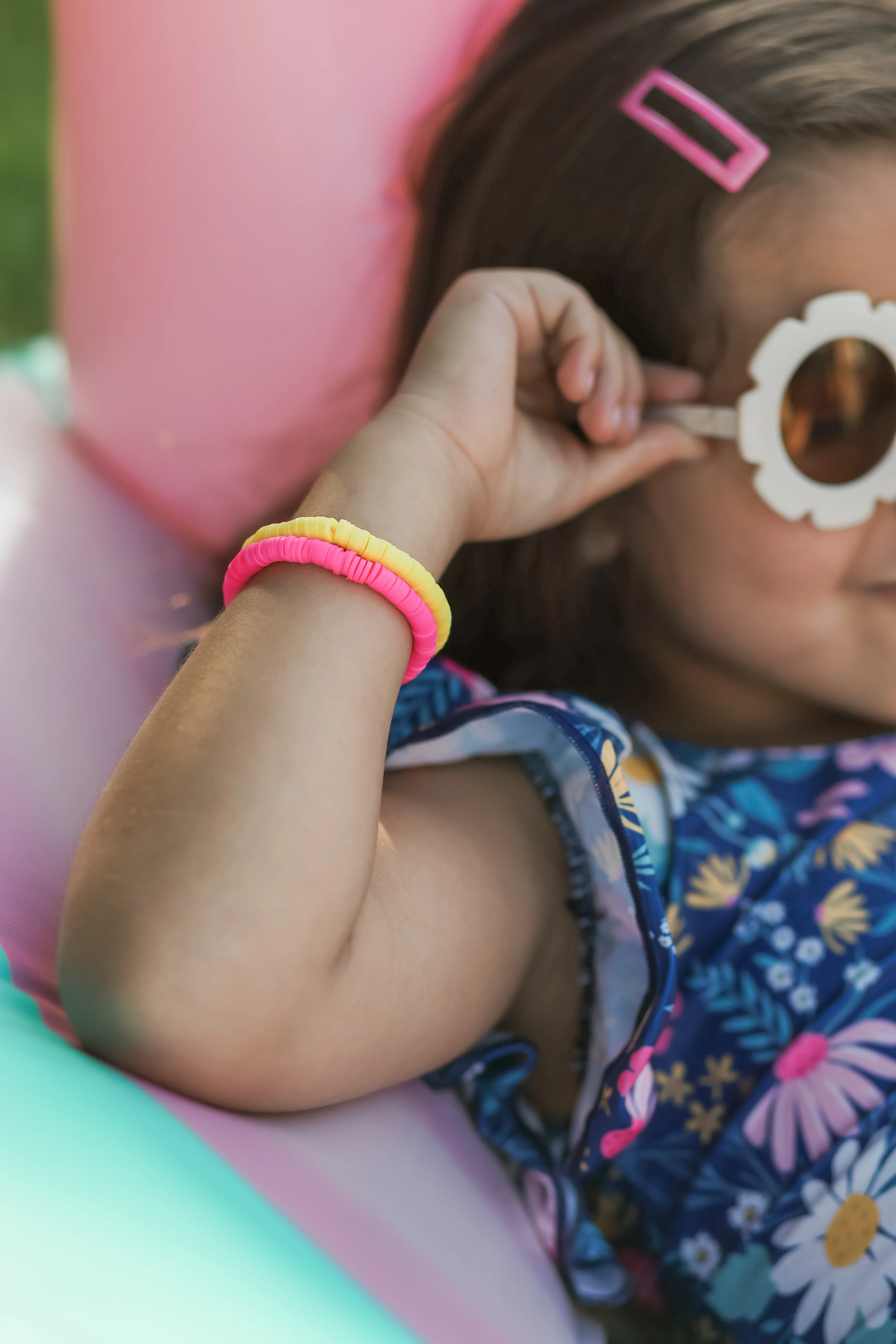 NAVY FLORAL ONE PIECE  SWIMSUIT