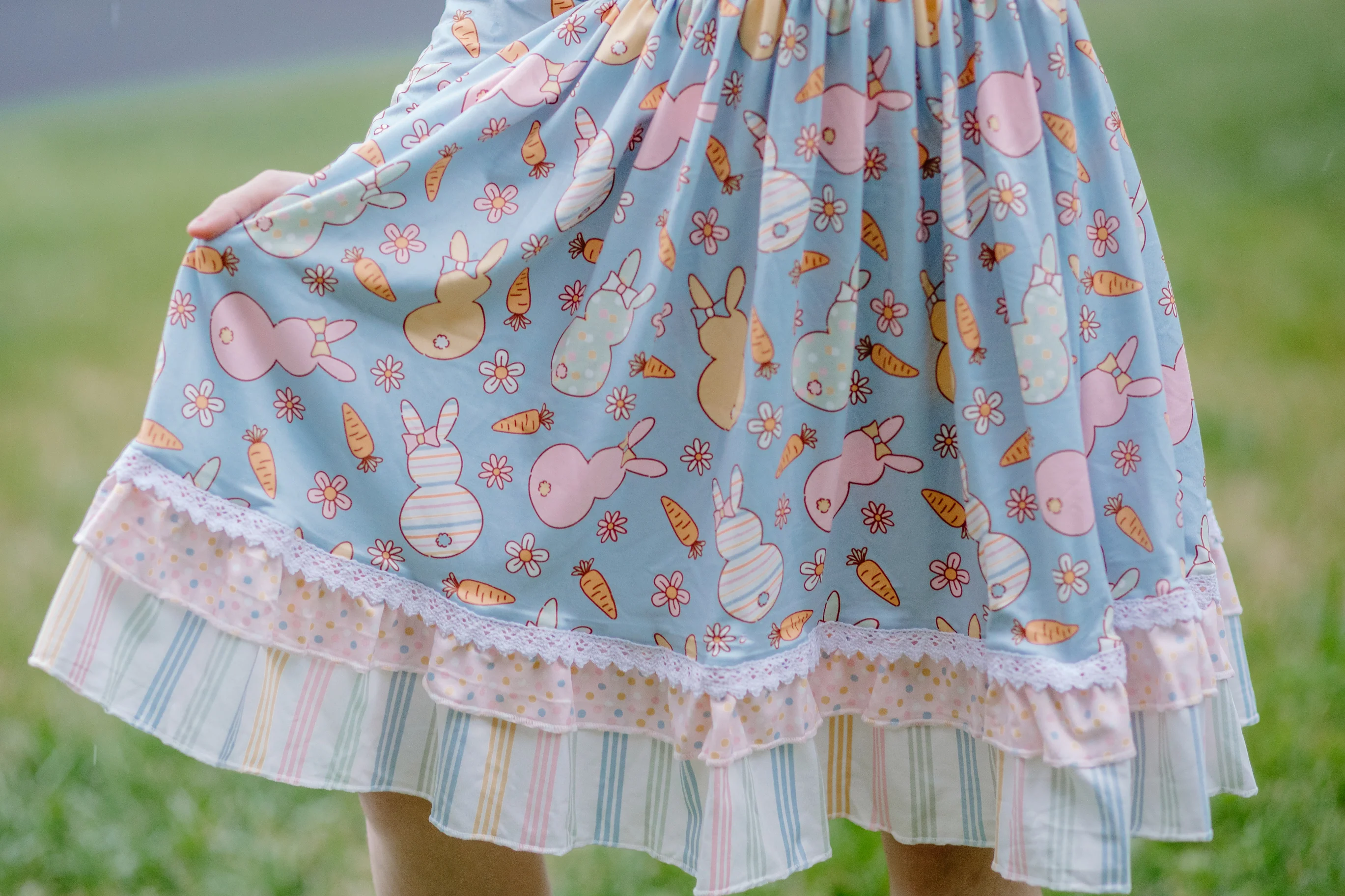 EASTER BUNNY RUFFLE DRESS