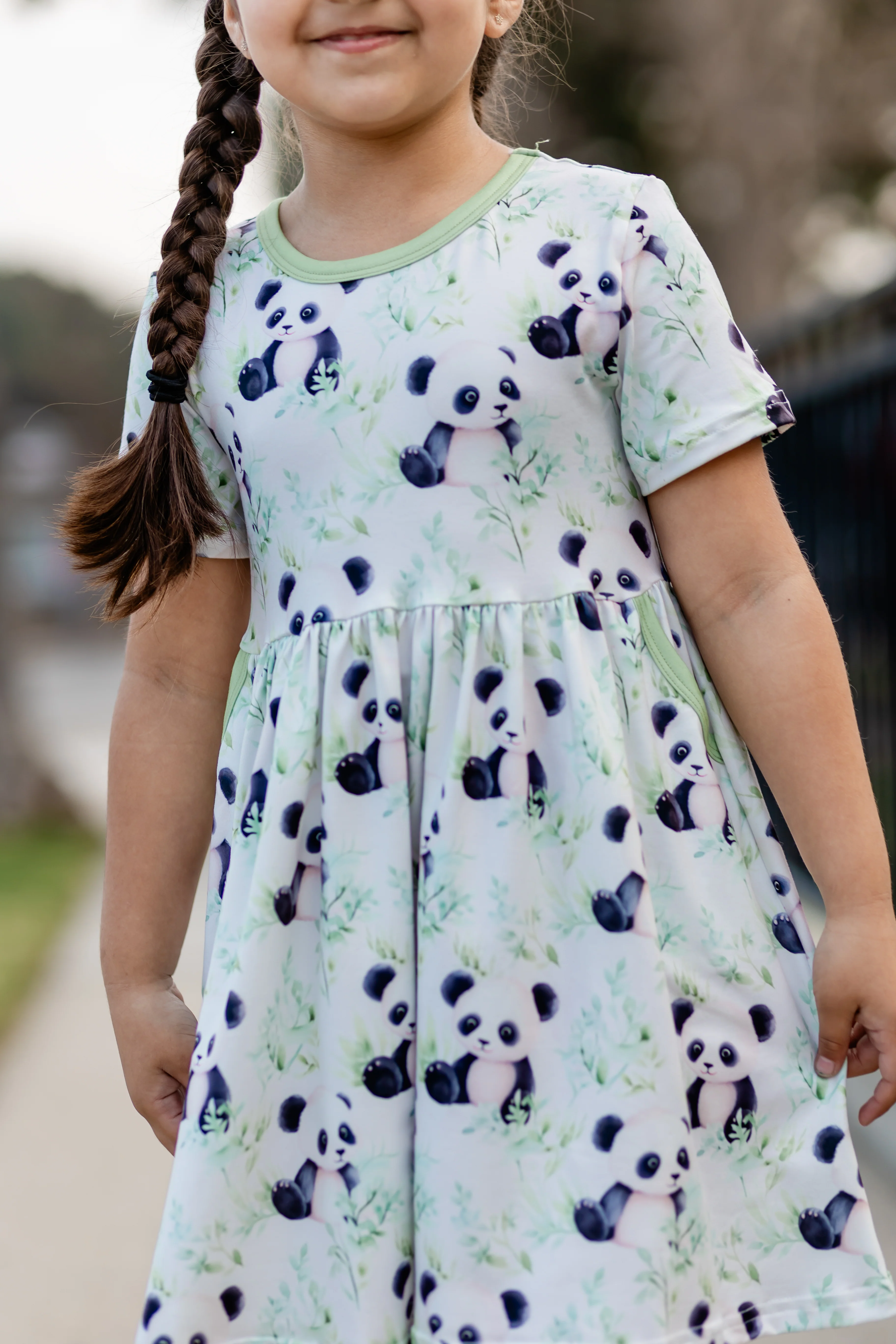 PANDA DRESS WITH POCKETS